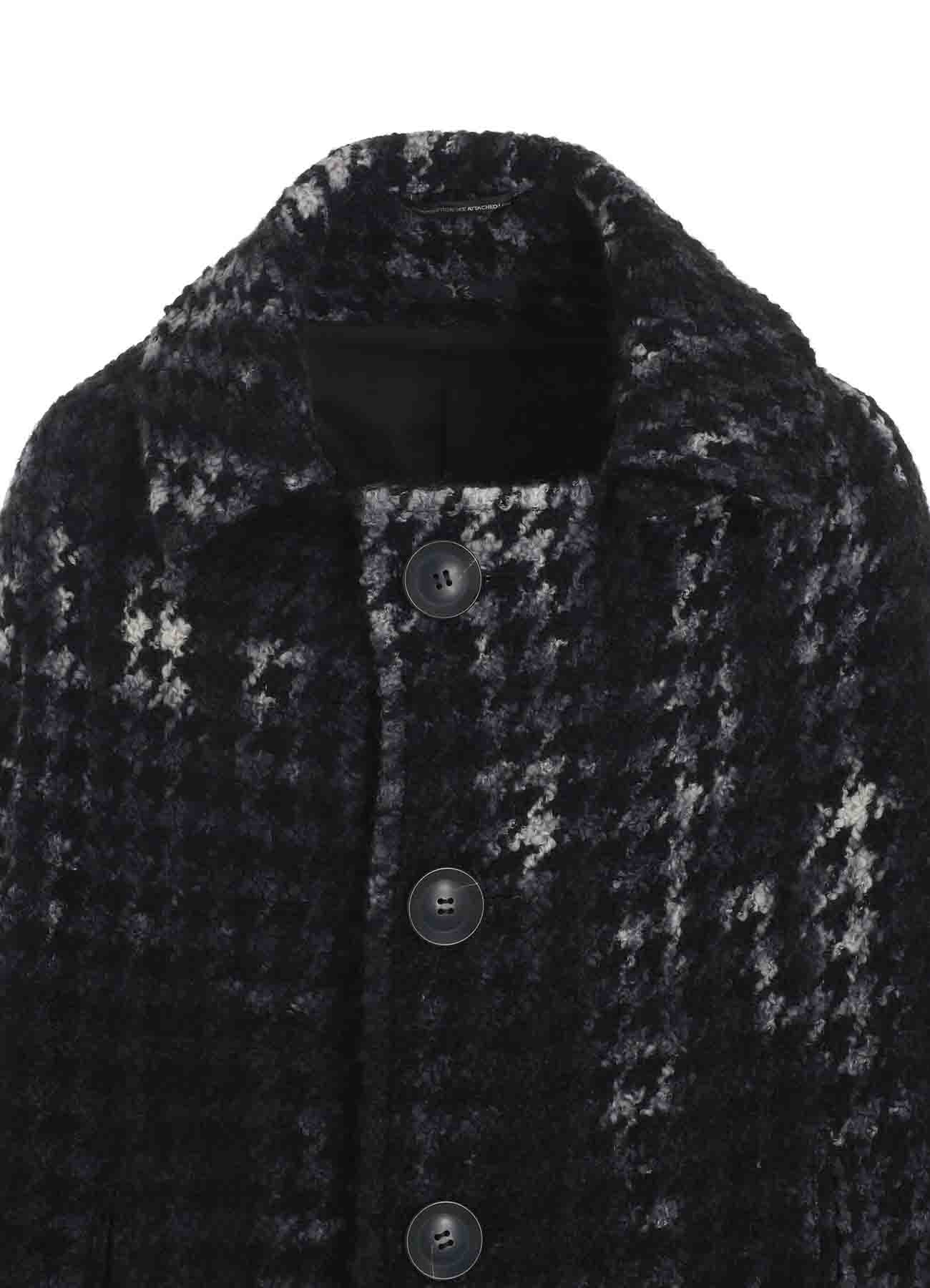 【11/8 12:00(JST) Release】HOUNDSTOOTH TIE-DYED WOOL COAT