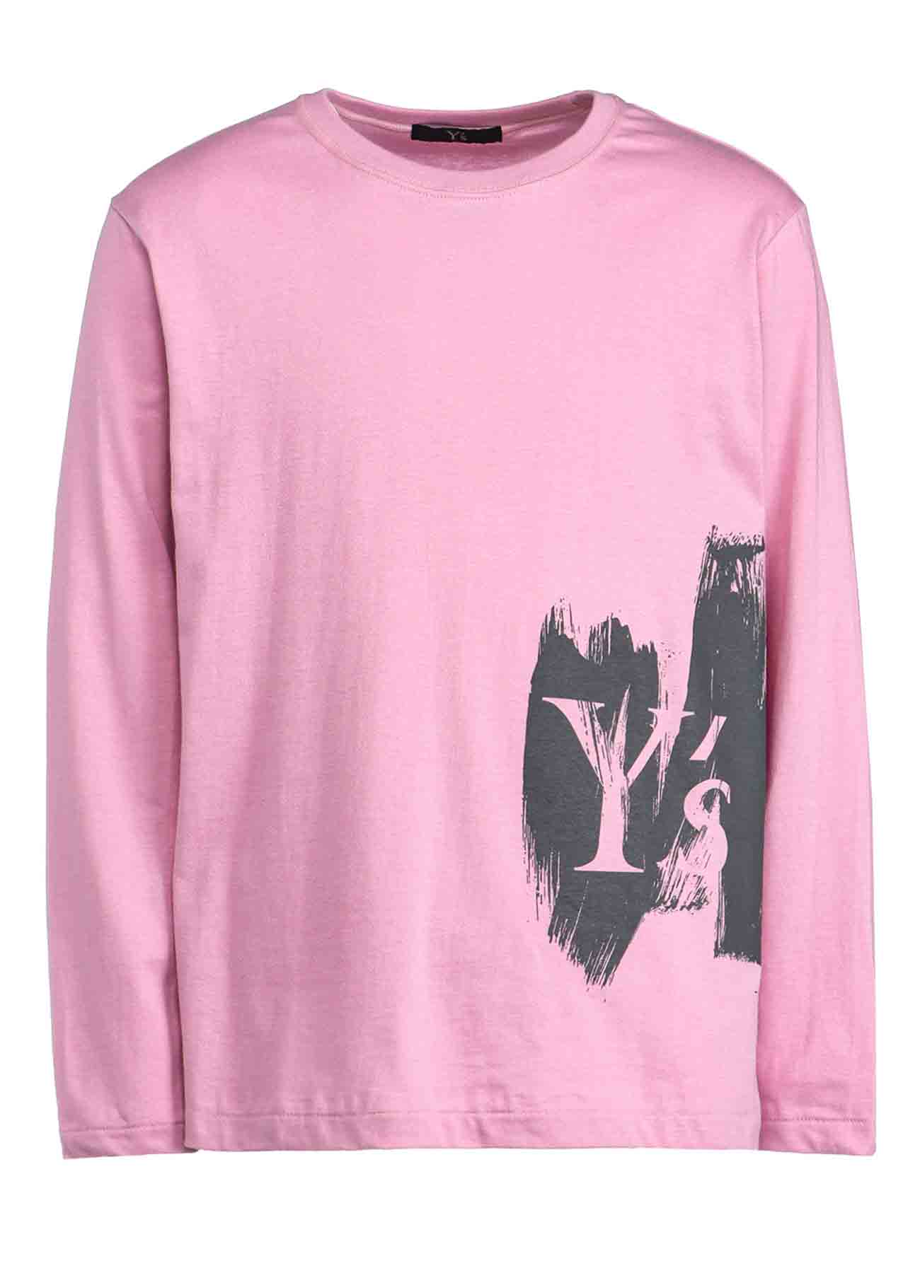 Y'S LOGO/BLUSH PRINT LONG SLEEVE T