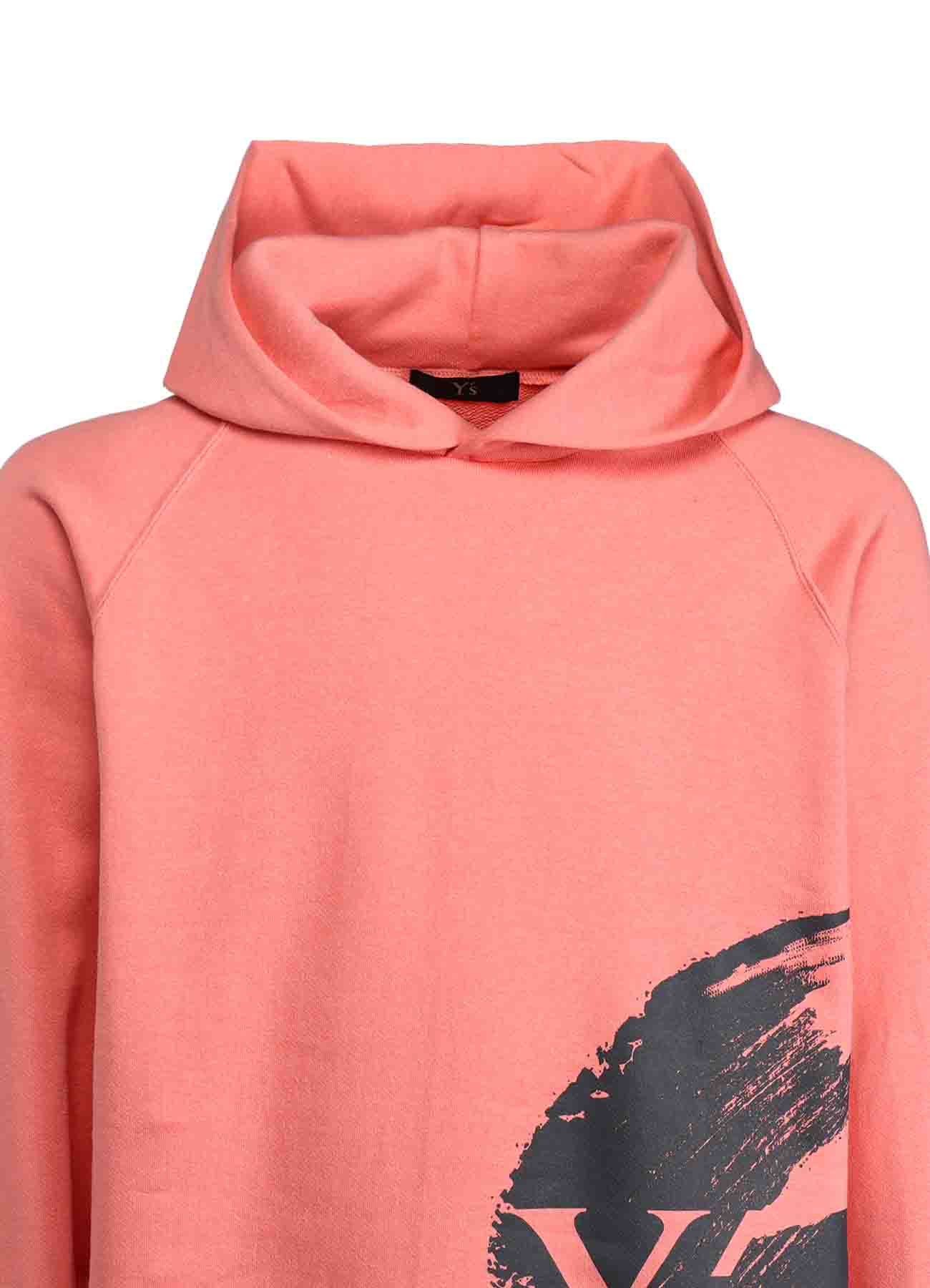 Y'S LOGO/BLUSH PRINT HOODIE