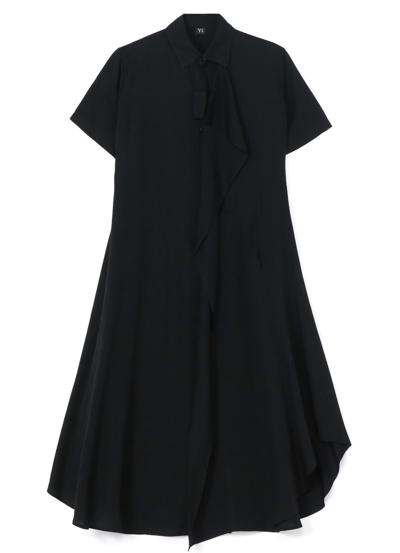 CUPRO DUNGAREE TWILL LEFT HANGING CLOTH DRESS