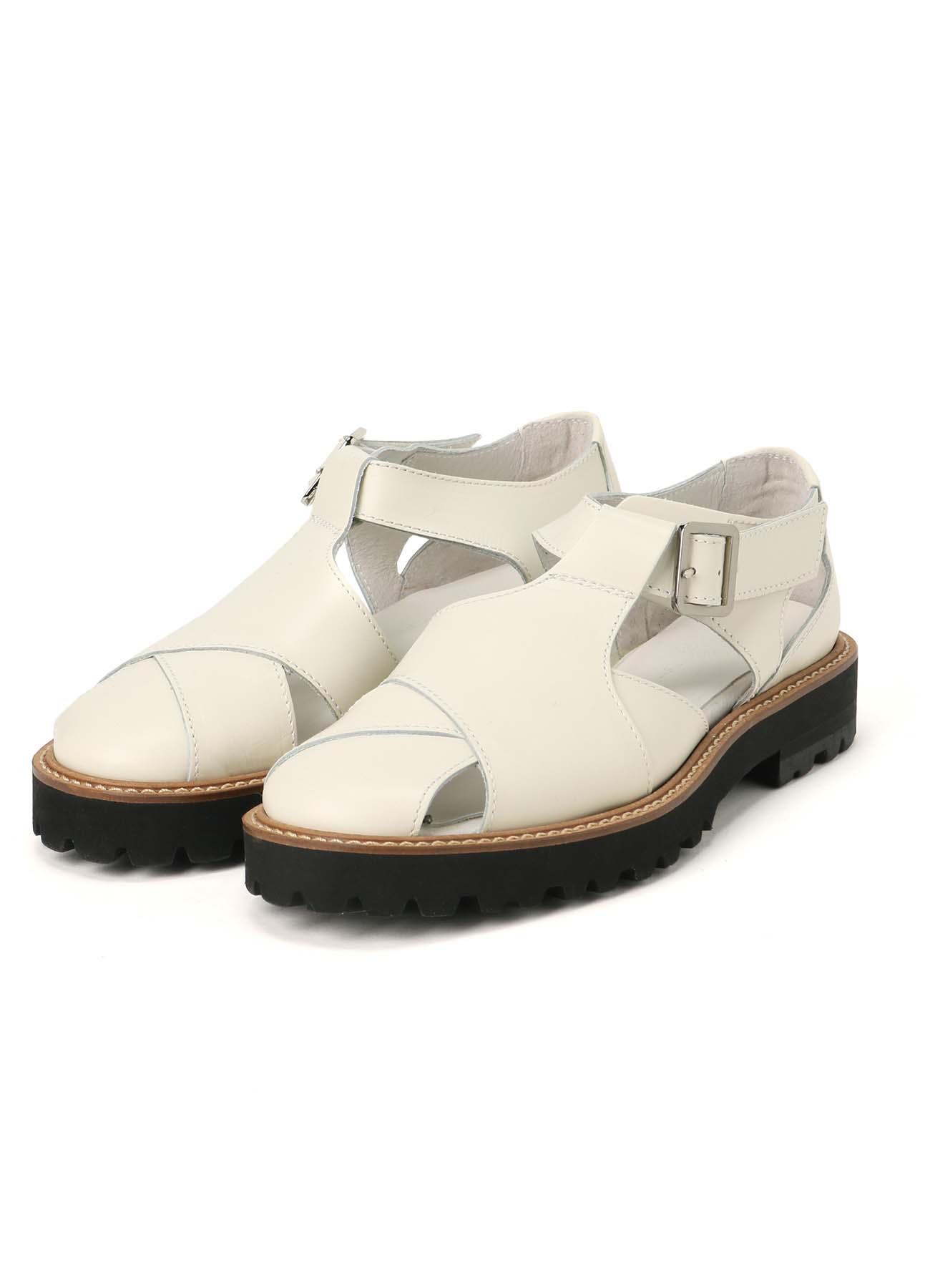 SOFT SMOOTH LEATHER GURKHA PANEL SANDAL