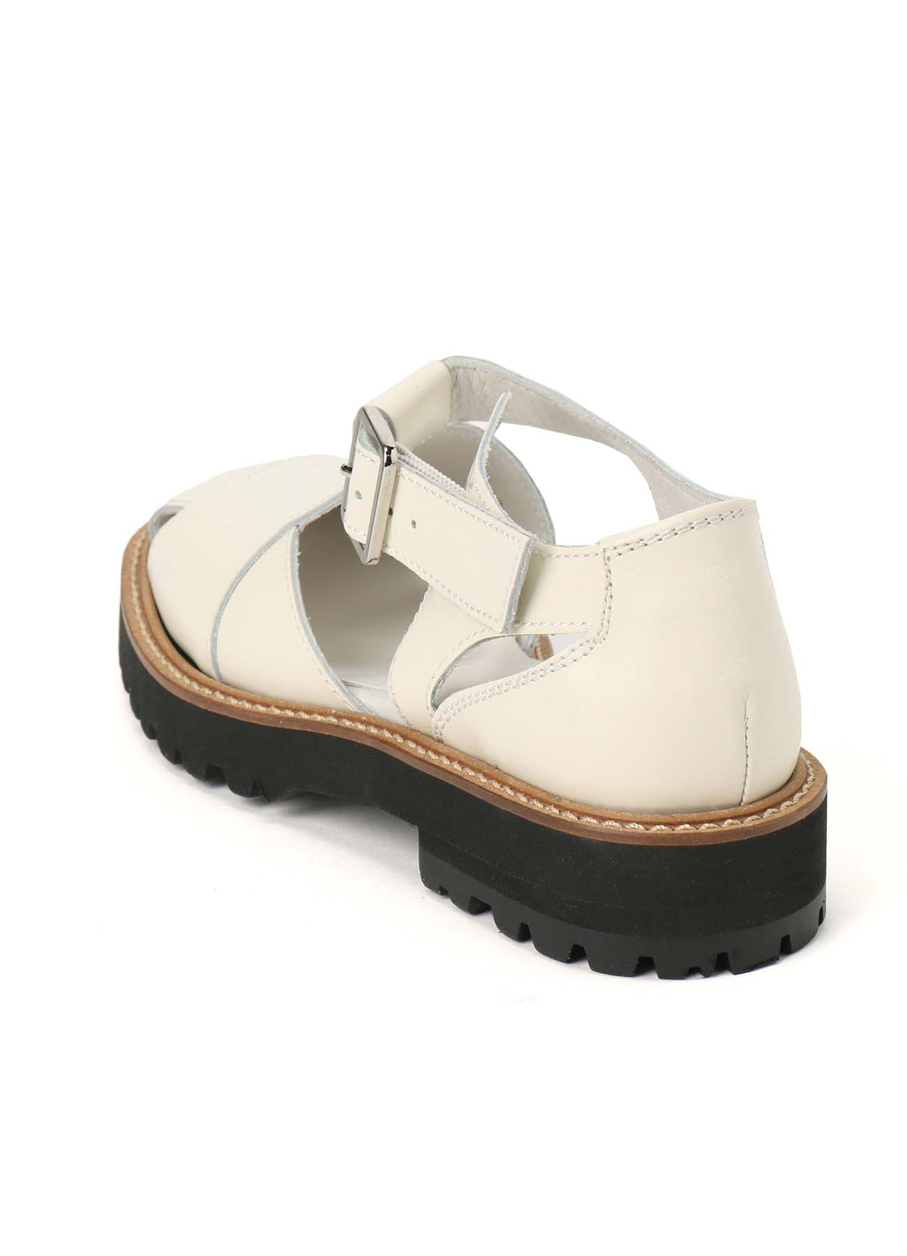 SOFT SMOOTH LEATHER GURKHA PANEL SANDAL