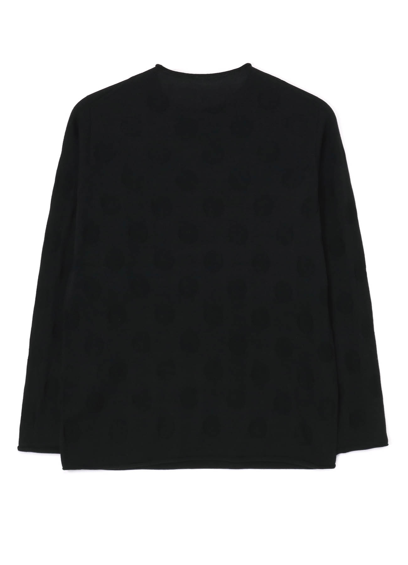 POLKA DOT LINKS Y'S LOGO LONG SLEEVE KNIT