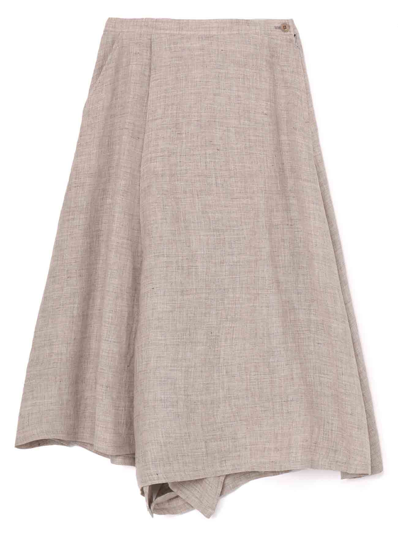 LINEN TWEED PANTS SKIRT