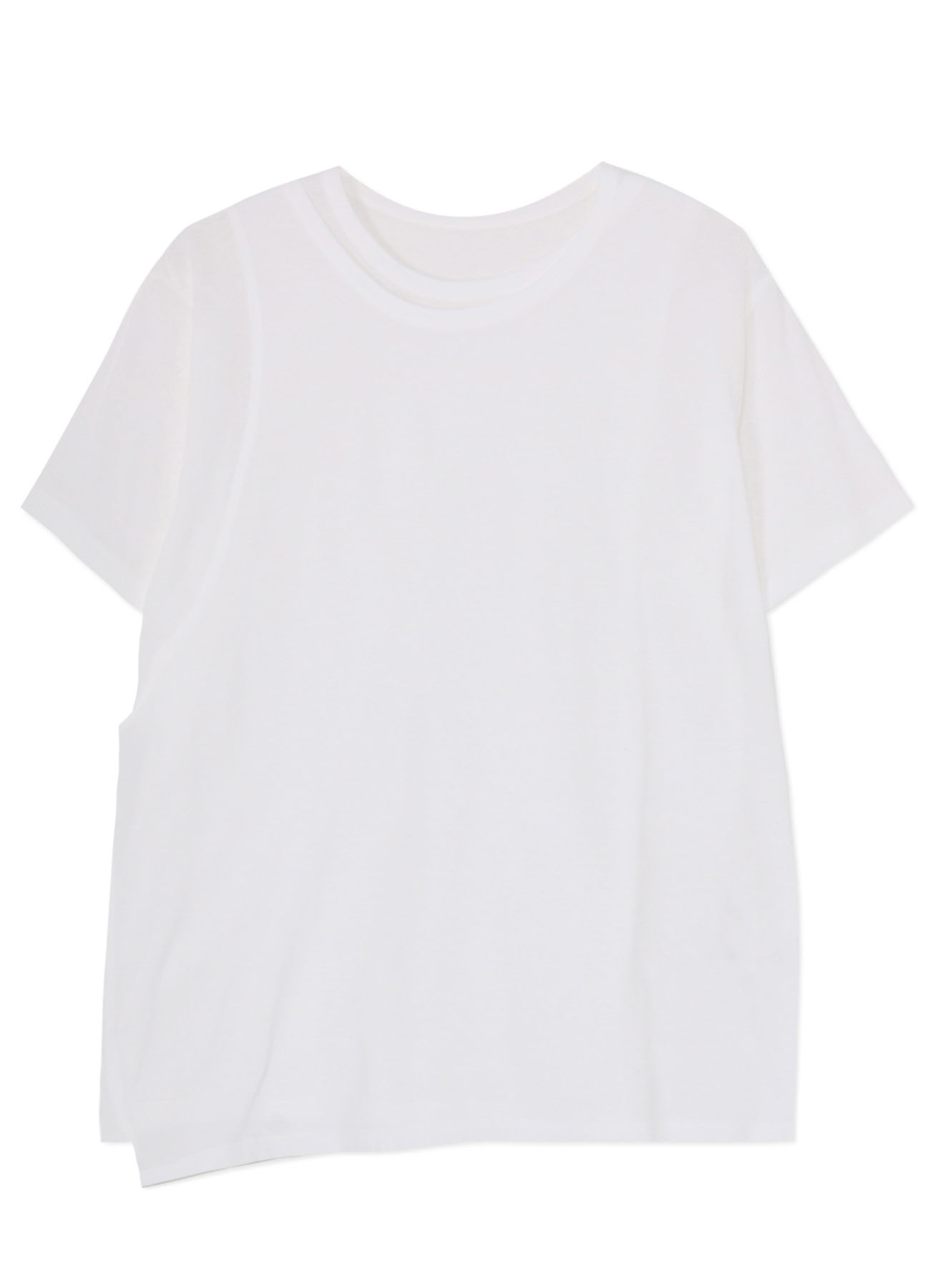 COTTON JERSEY DOUBLE FRONT HALF SLEEVE T