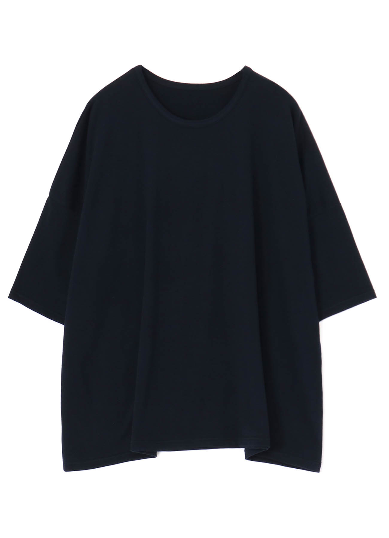 SOFT COTTON JERSEY ROUND NECK OVERSISED PULLOVER