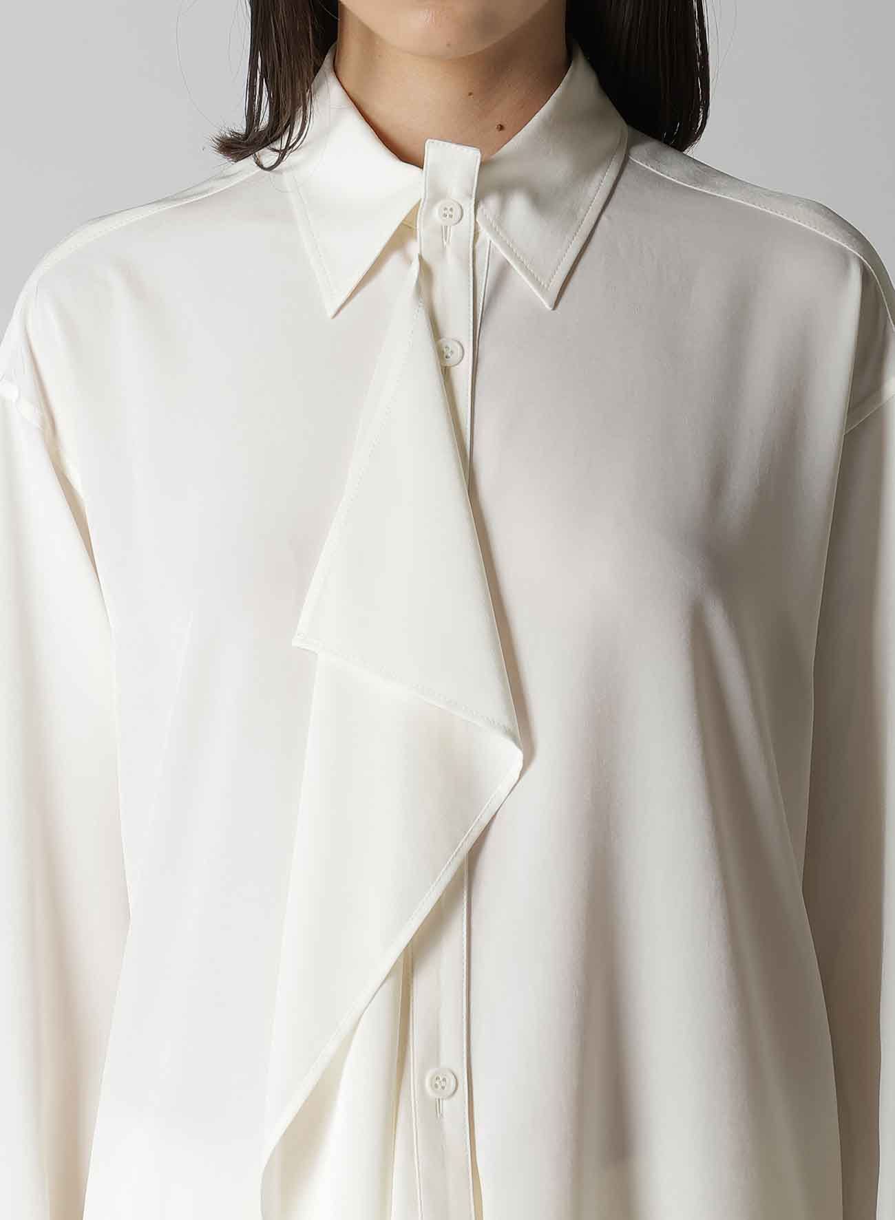 CREPE de CHINE CLOTH PLACKET BLOUSE