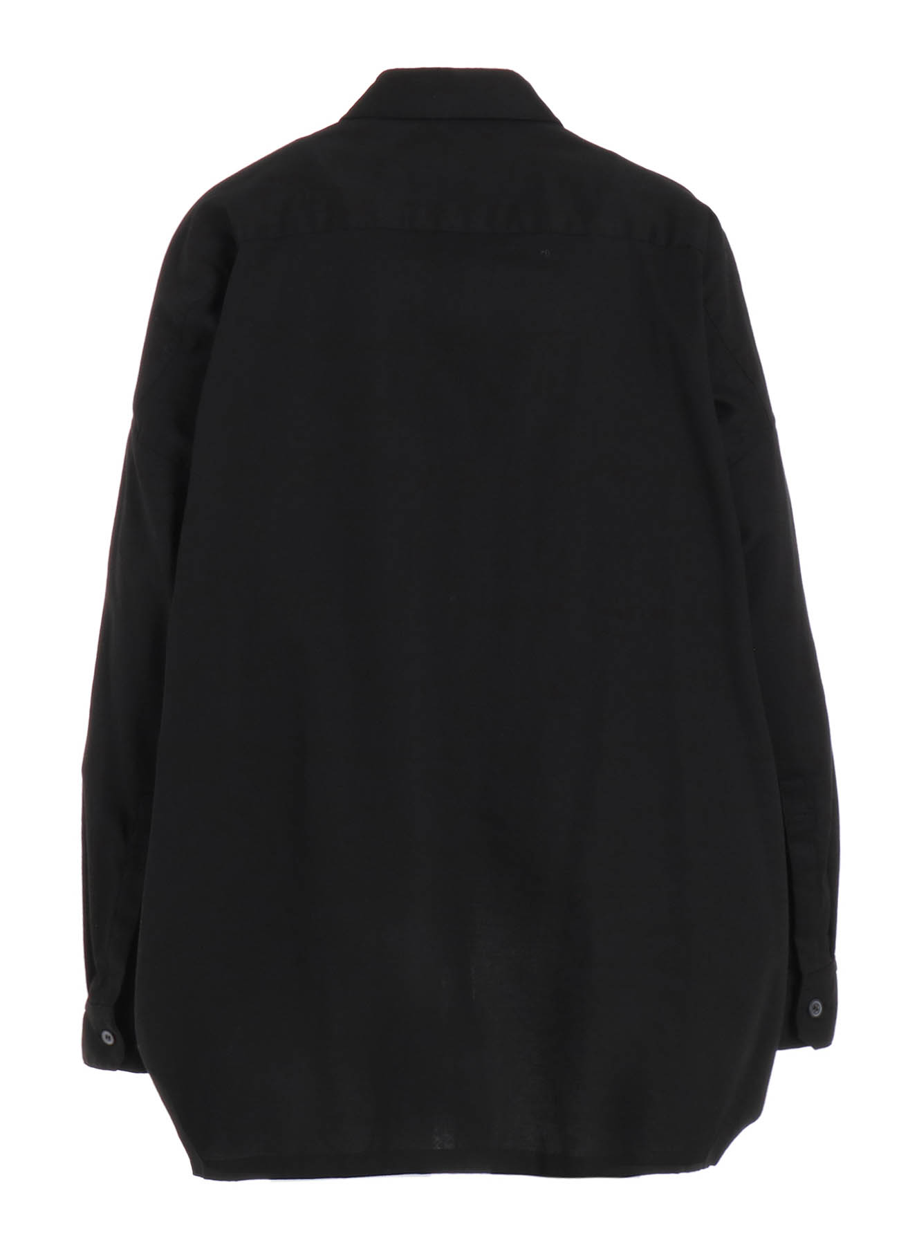 [Y's BORN PRODUCT] THIN COTTON TWILL DOUBLE FRONT OVERSIZED SHIRT