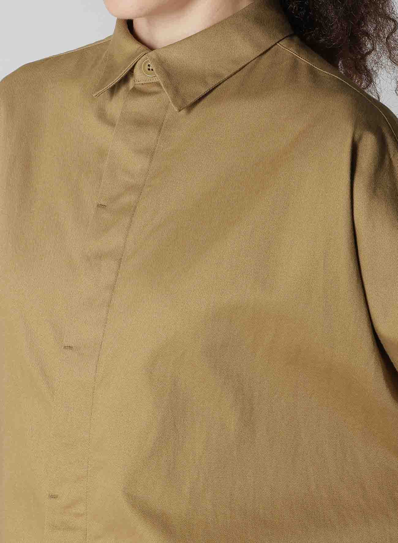 [Y's BORN PRODUCT] COTTON TWILL WIDE CUFFS SHIRT