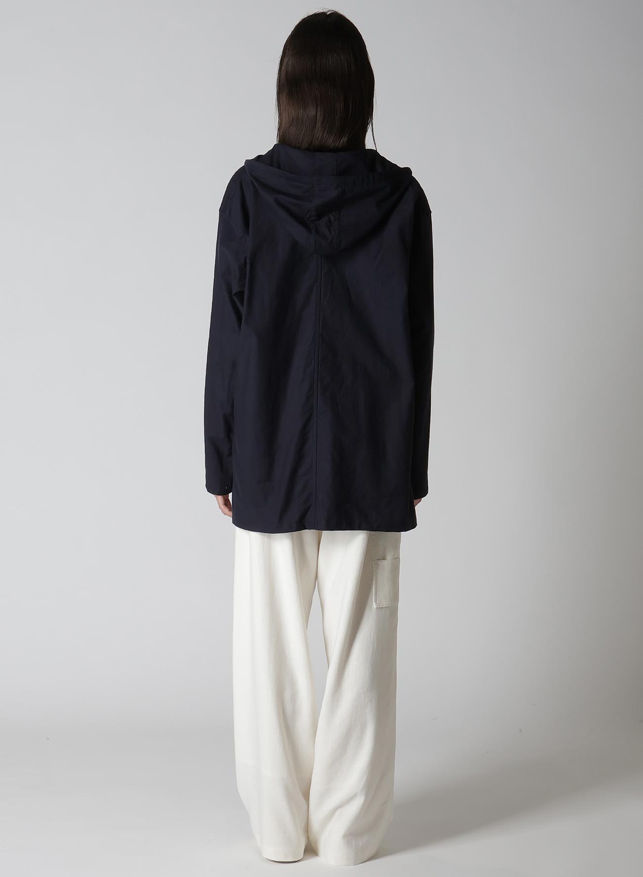 [Y's BORN PRODUCT] THIN COTTON TWILL HOODIE PULL OVER