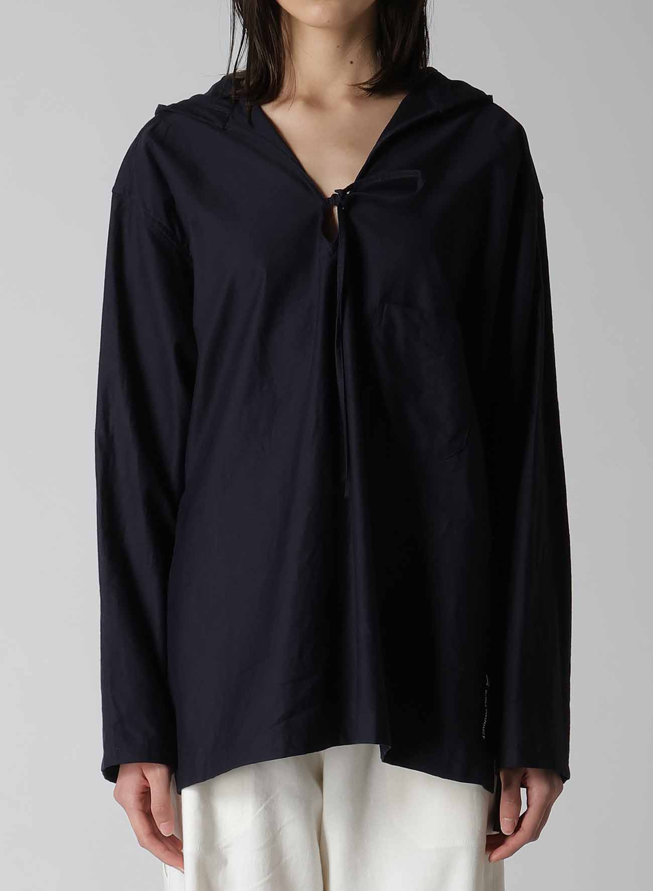 [Y's BORN PRODUCT] THIN COTTON TWILL HOODIE PULL OVER