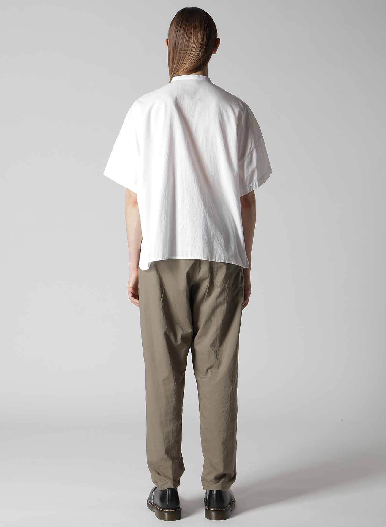 [Y's BORN PRODUCT] THIN COTTON TWILL HALF SLEEVE BOX SHIRT