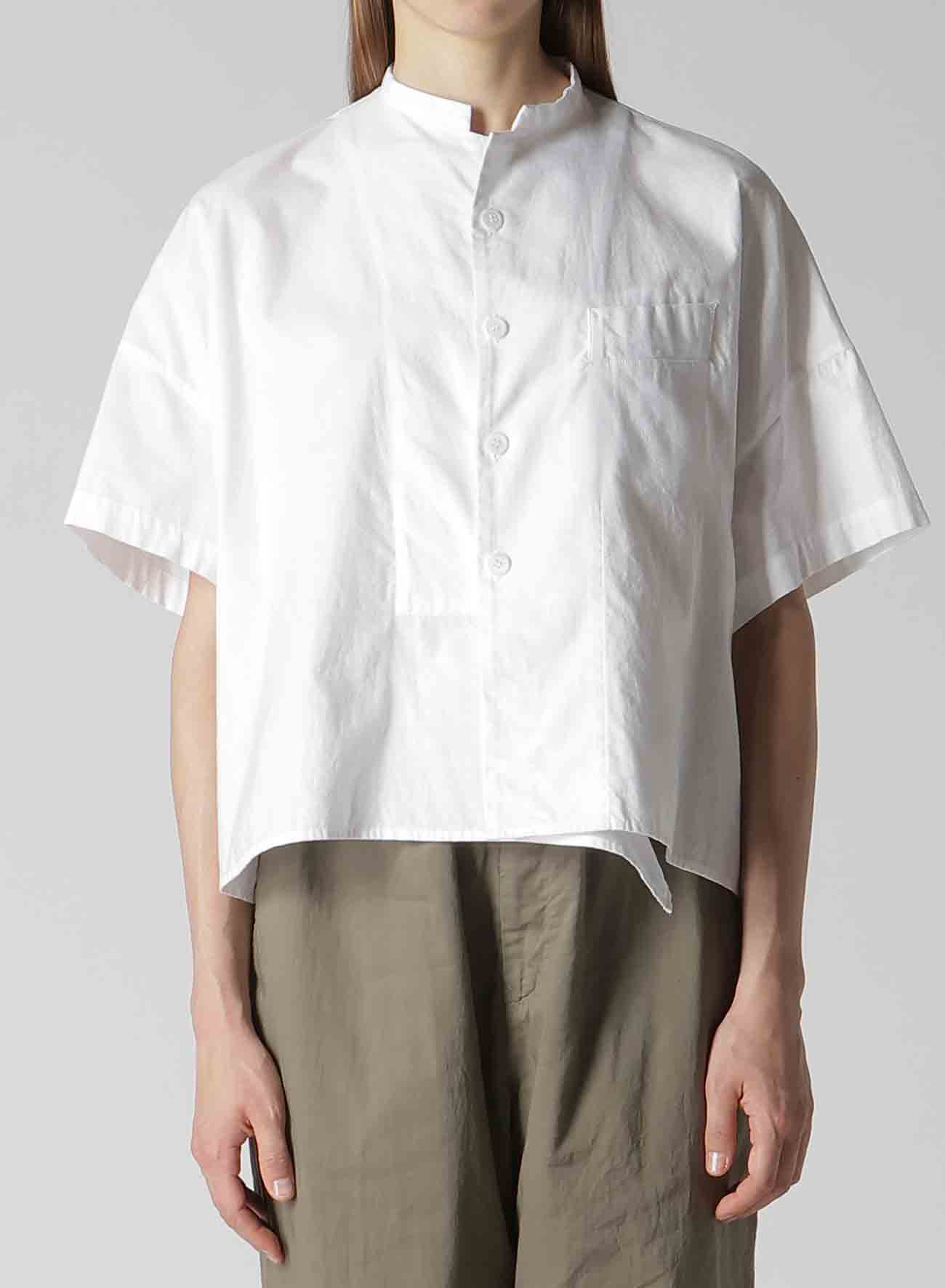 [Y's BORN PRODUCT] THIN COTTON TWILL HALF SLEEVE BOX SHIRT