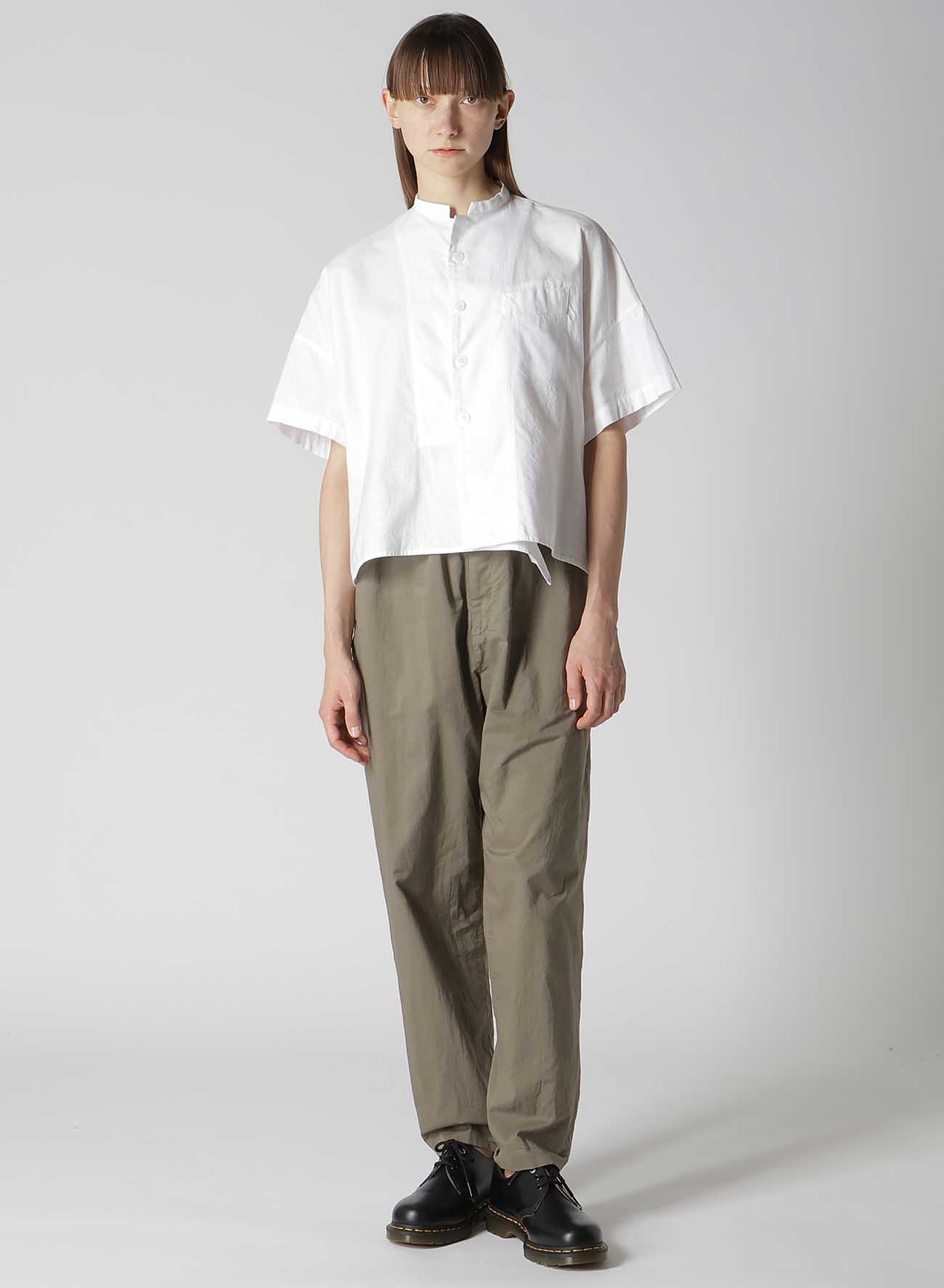 [Y's BORN PRODUCT] THIN COTTON TWILL HALF SLEEVE BOX SHIRT