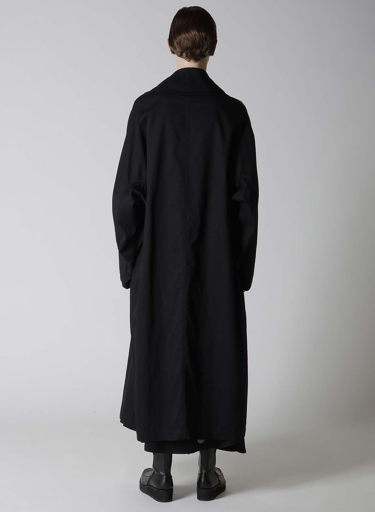 [Y's BORN PRODUCT] COTTON TWILL LONG CAPE COAT