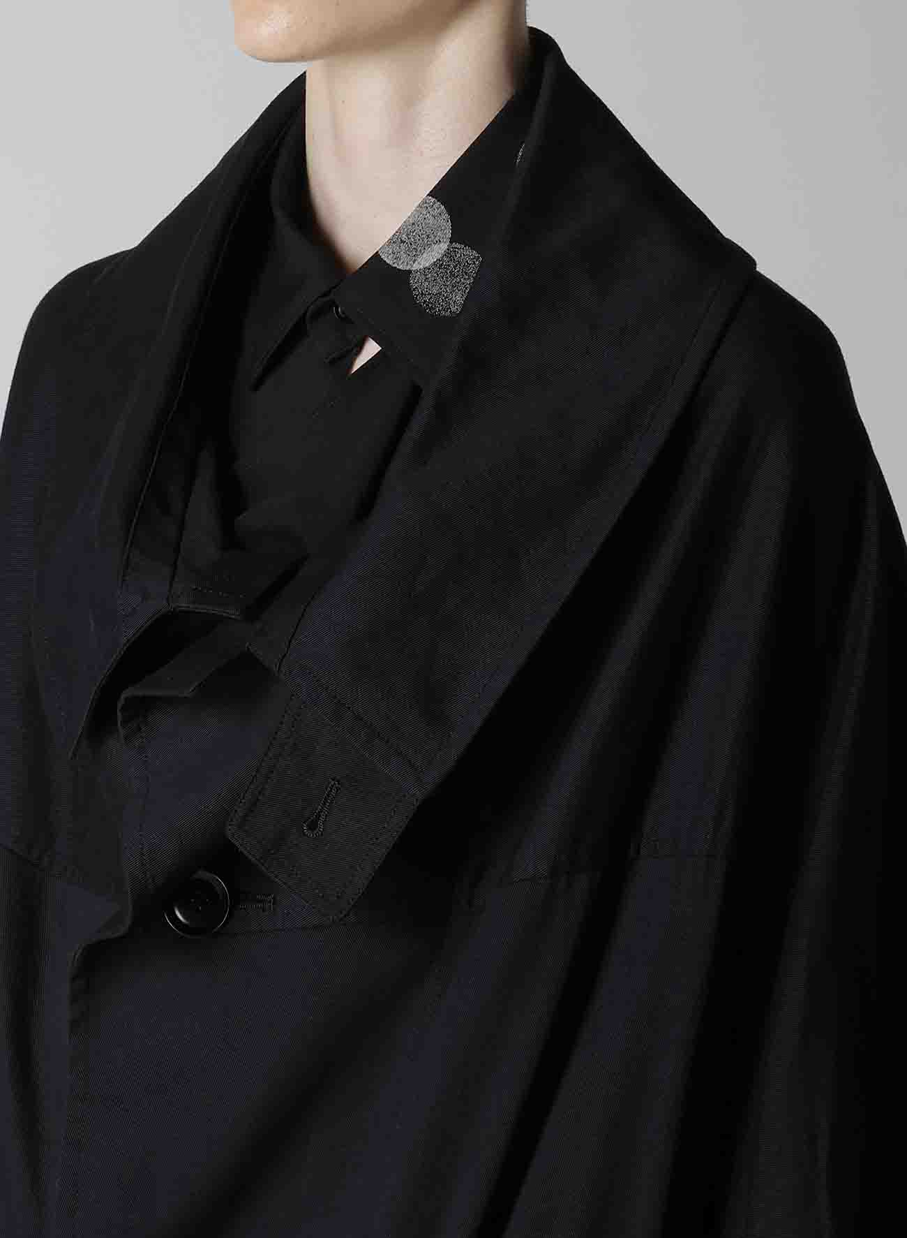 [Y's BORN PRODUCT] COTTON TWILL LONG CAPE COAT