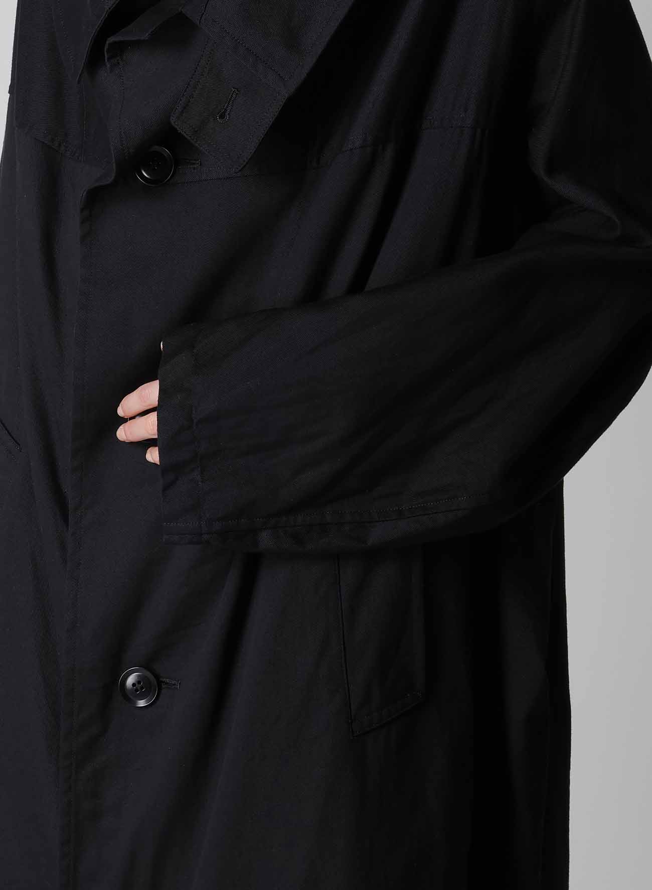 [Y's BORN PRODUCT] COTTON TWILL LONG CAPE COAT