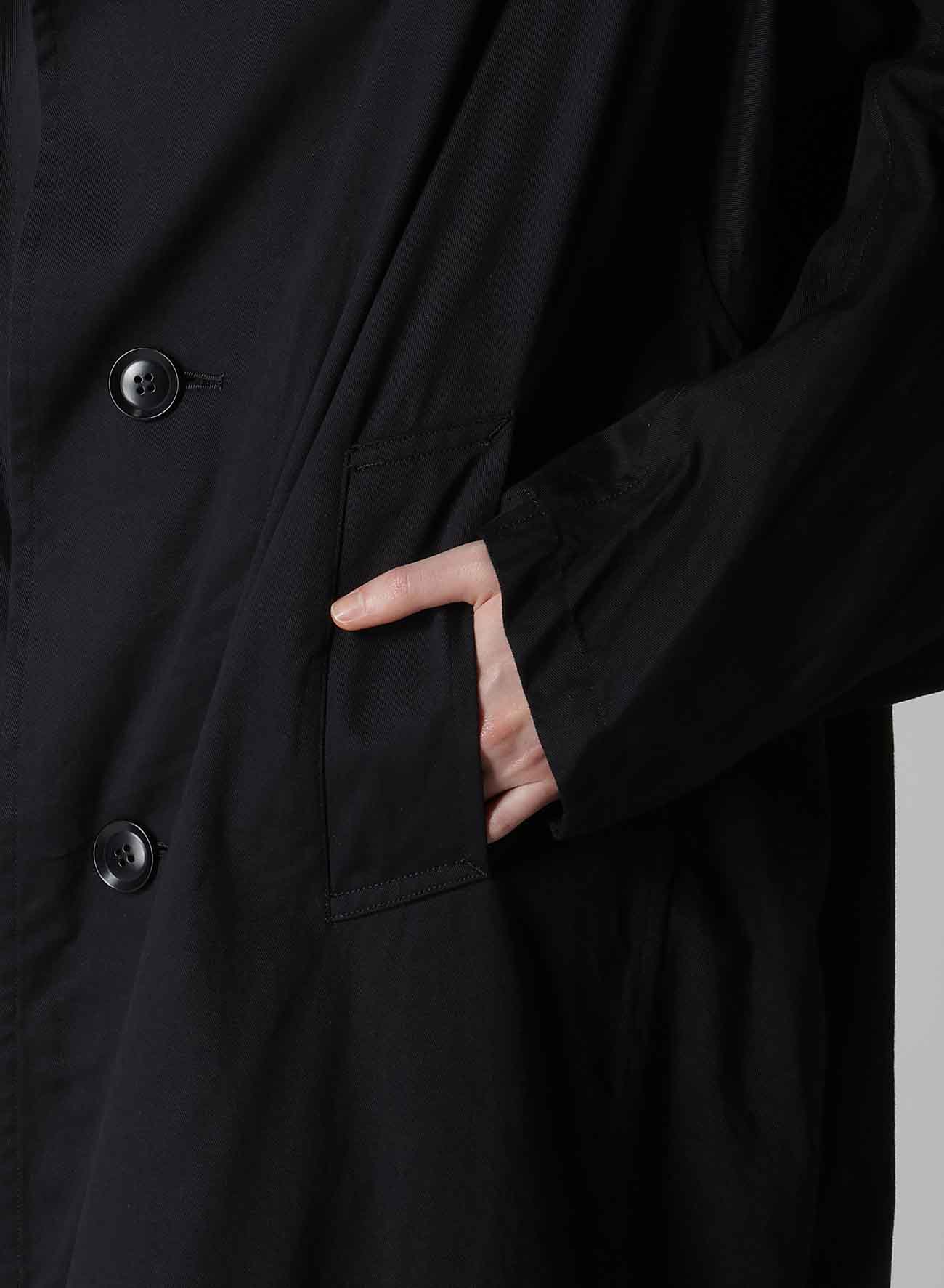 [Y's BORN PRODUCT] COTTON TWILL LONG CAPE COAT