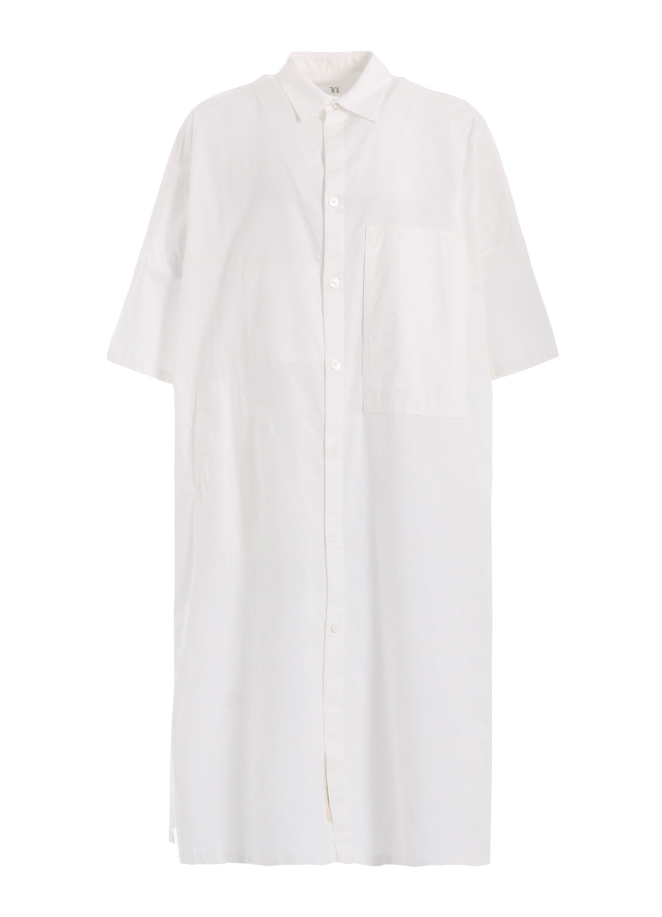 [Y's BORN PRODUCT] THIN COTTON TWILL BIG SHIRT DRESS