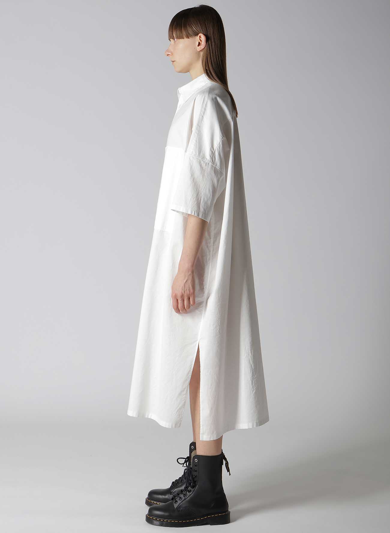 [Y's BORN PRODUCT] THIN COTTON TWILL BIG SHIRT DRESS