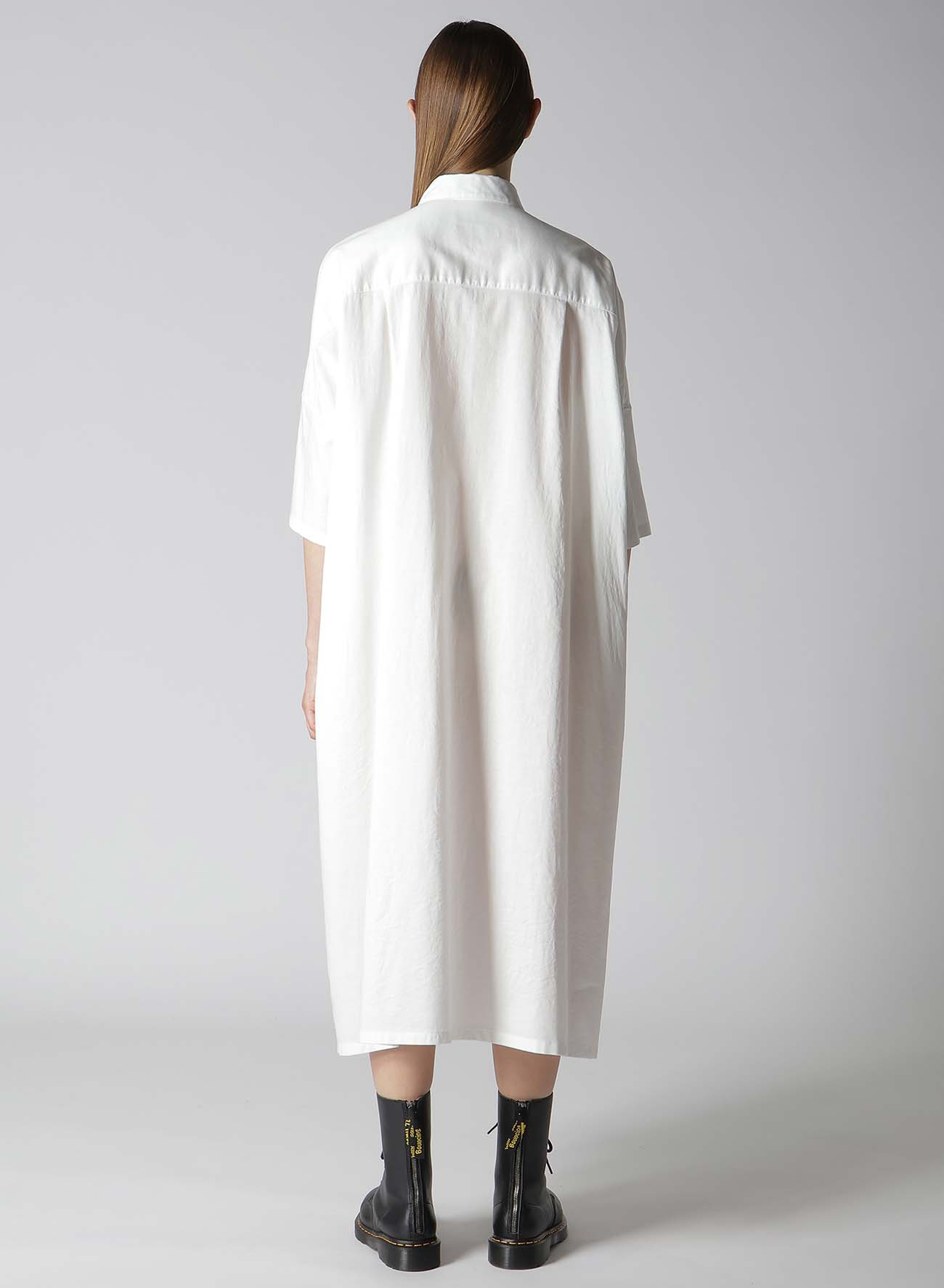 [Y's BORN PRODUCT] THIN COTTON TWILL BIG SHIRT DRESS