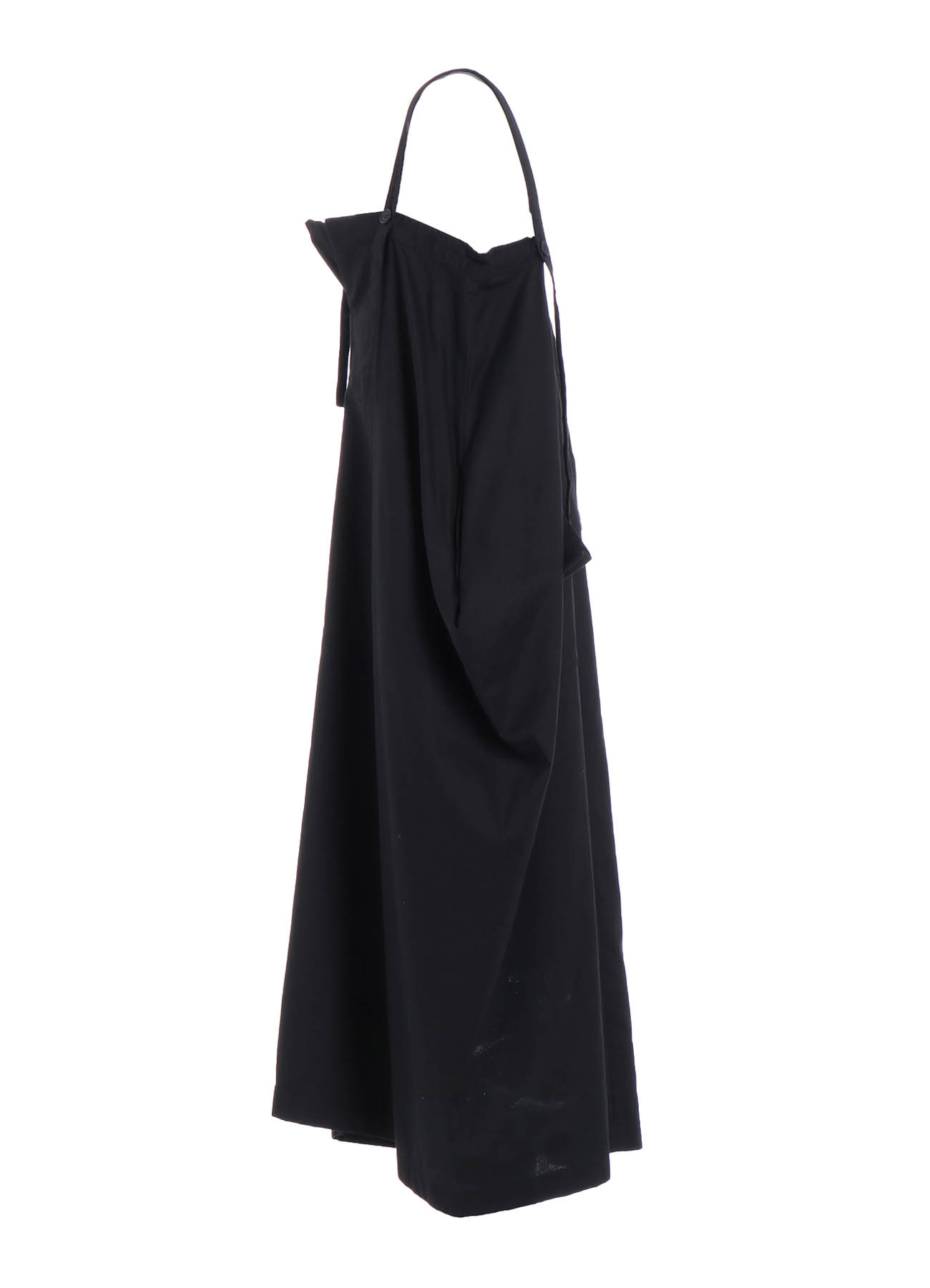 [Y's BORN PRODUCT] THIN COTTON TWILL ASYMMETERIC SHOULDER STRAP DRESS