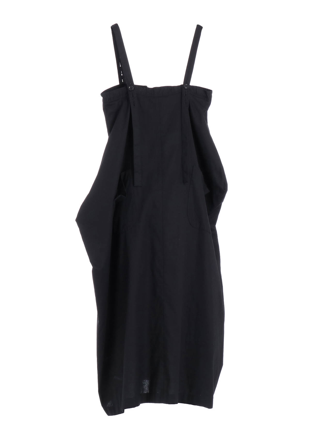 [Y's BORN PRODUCT] THIN COTTON TWILL ASYMMETERIC SHOULDER STRAP DRESS