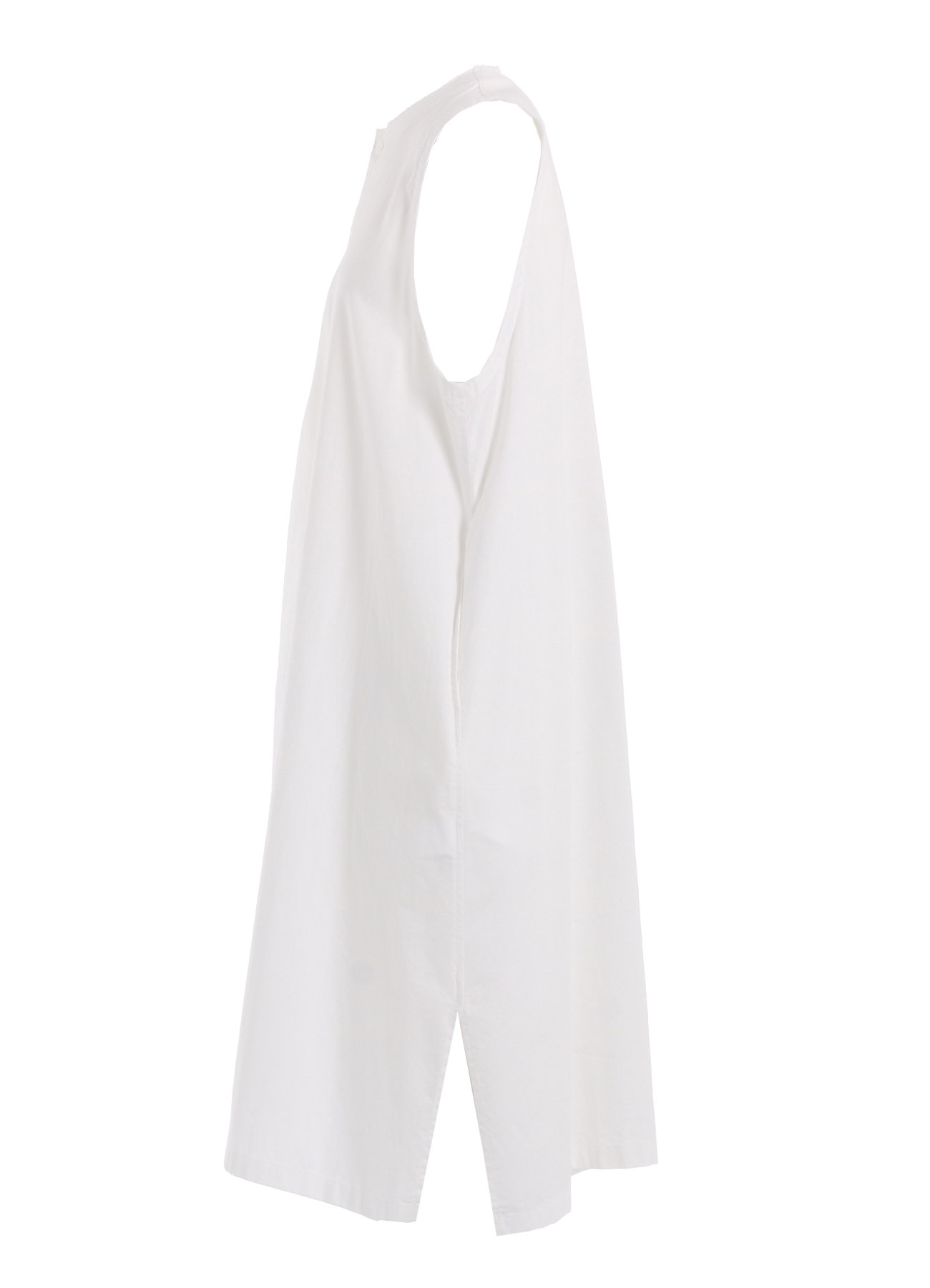 [Y's BORN PRODUCT] THIN COTTON TWILL ASYMMETERIC BUTTON DRESS