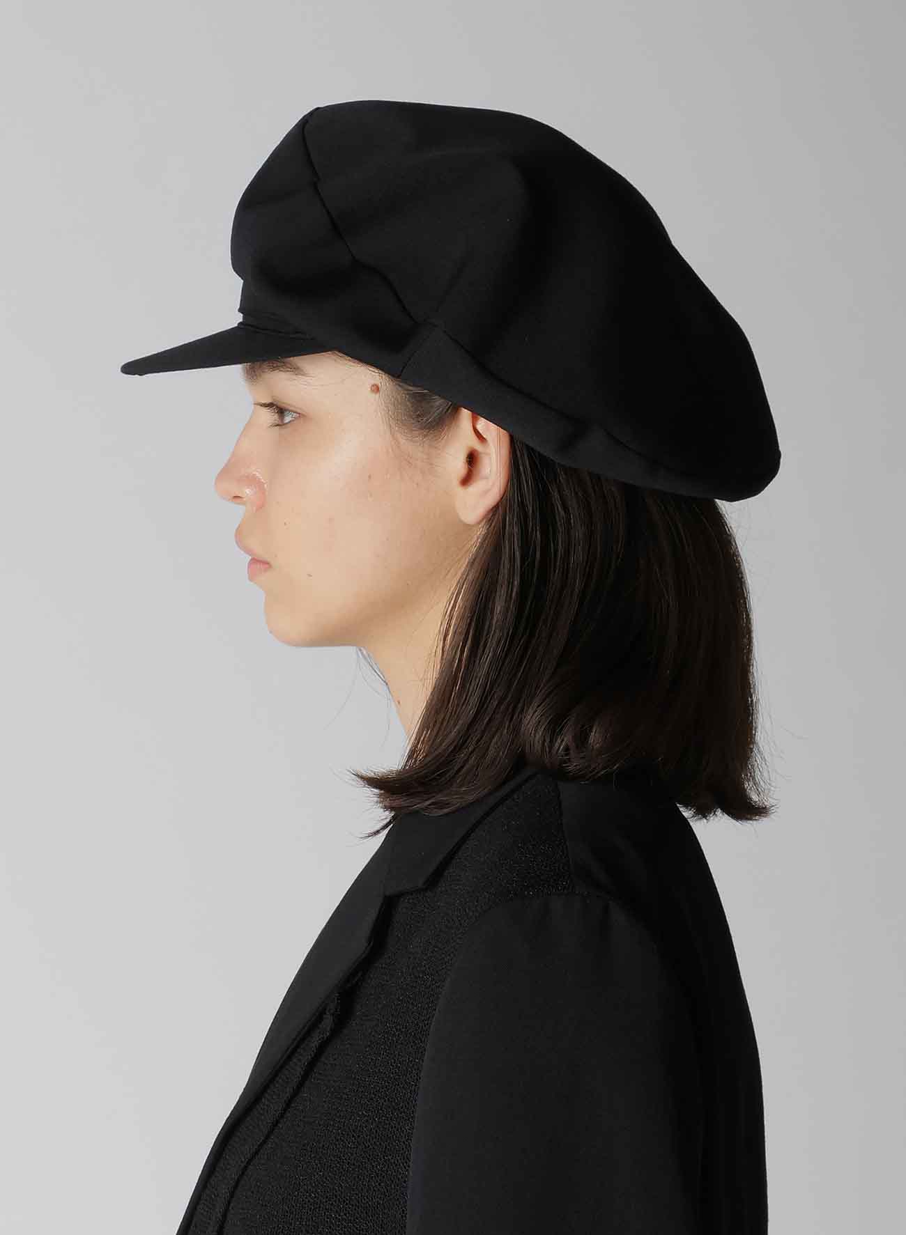 WOOL GABARDINE MOTOR CYCLE CAP