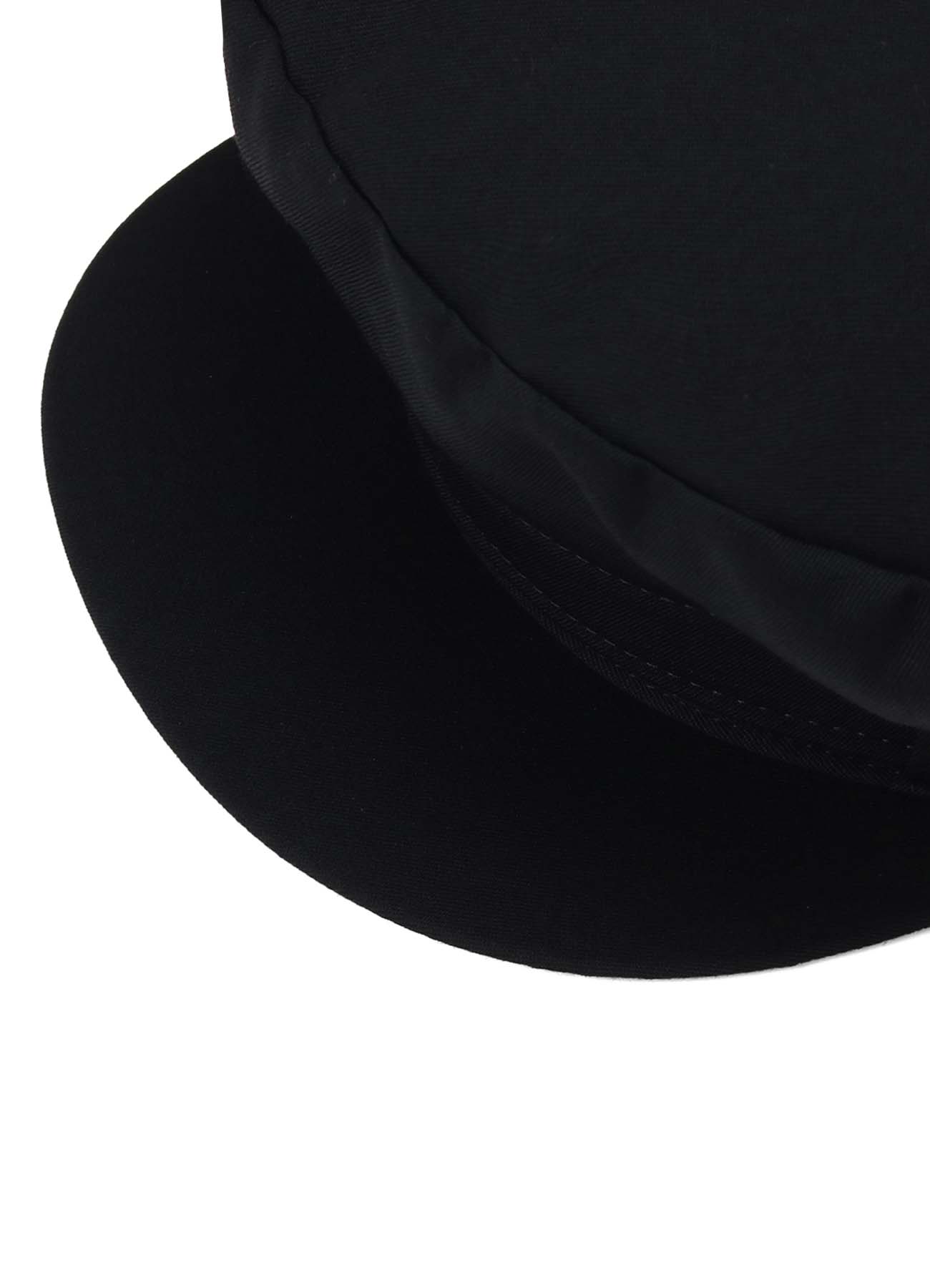 WOOL GABARDINE MOTOR CYCLE CAP