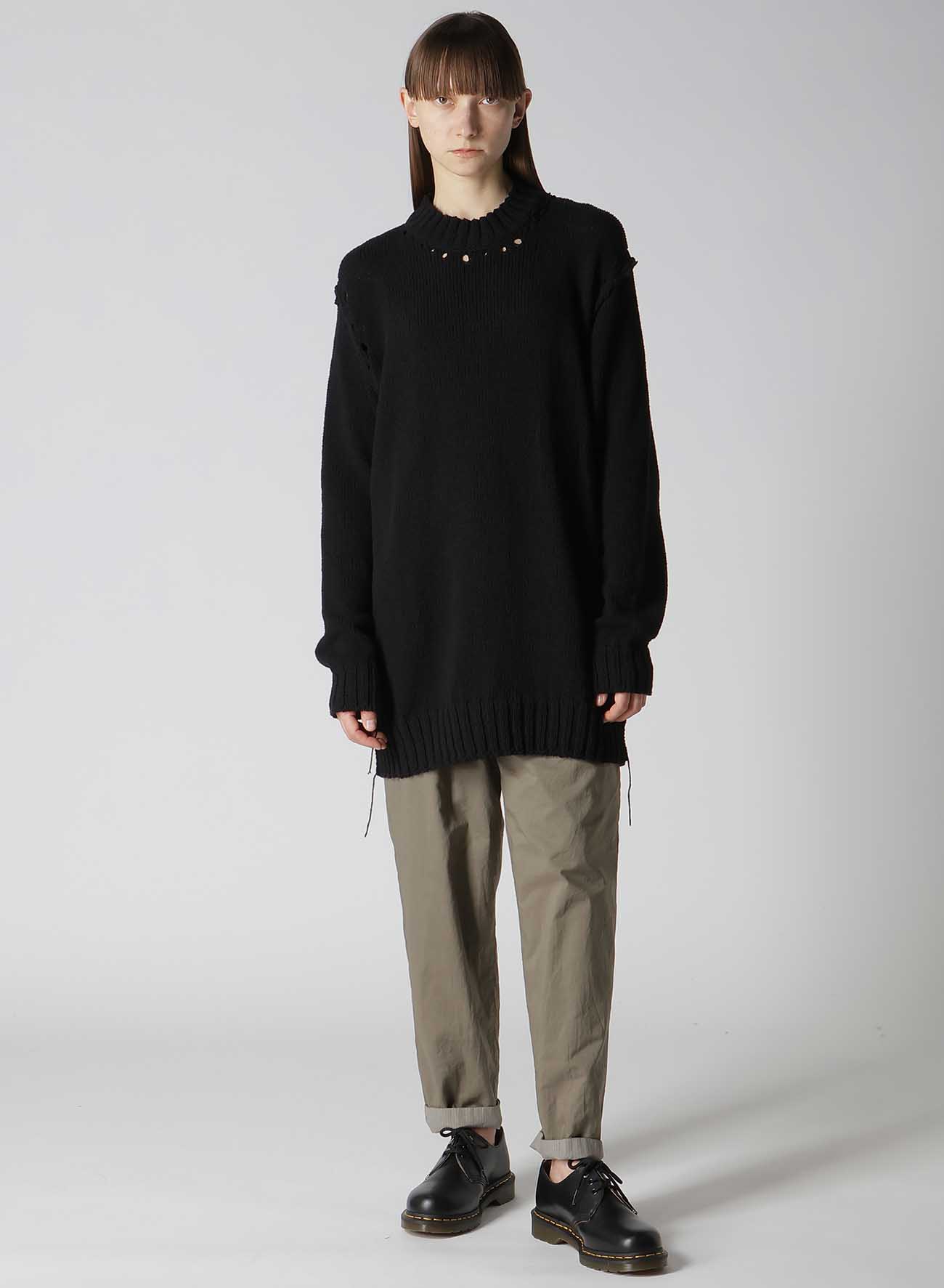 BROAD STITCH JERSEY LINKING PULLOVER