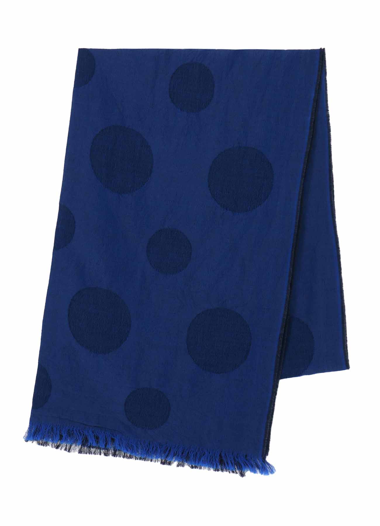 JACQUARD PANEL POLKA DOT SCARF