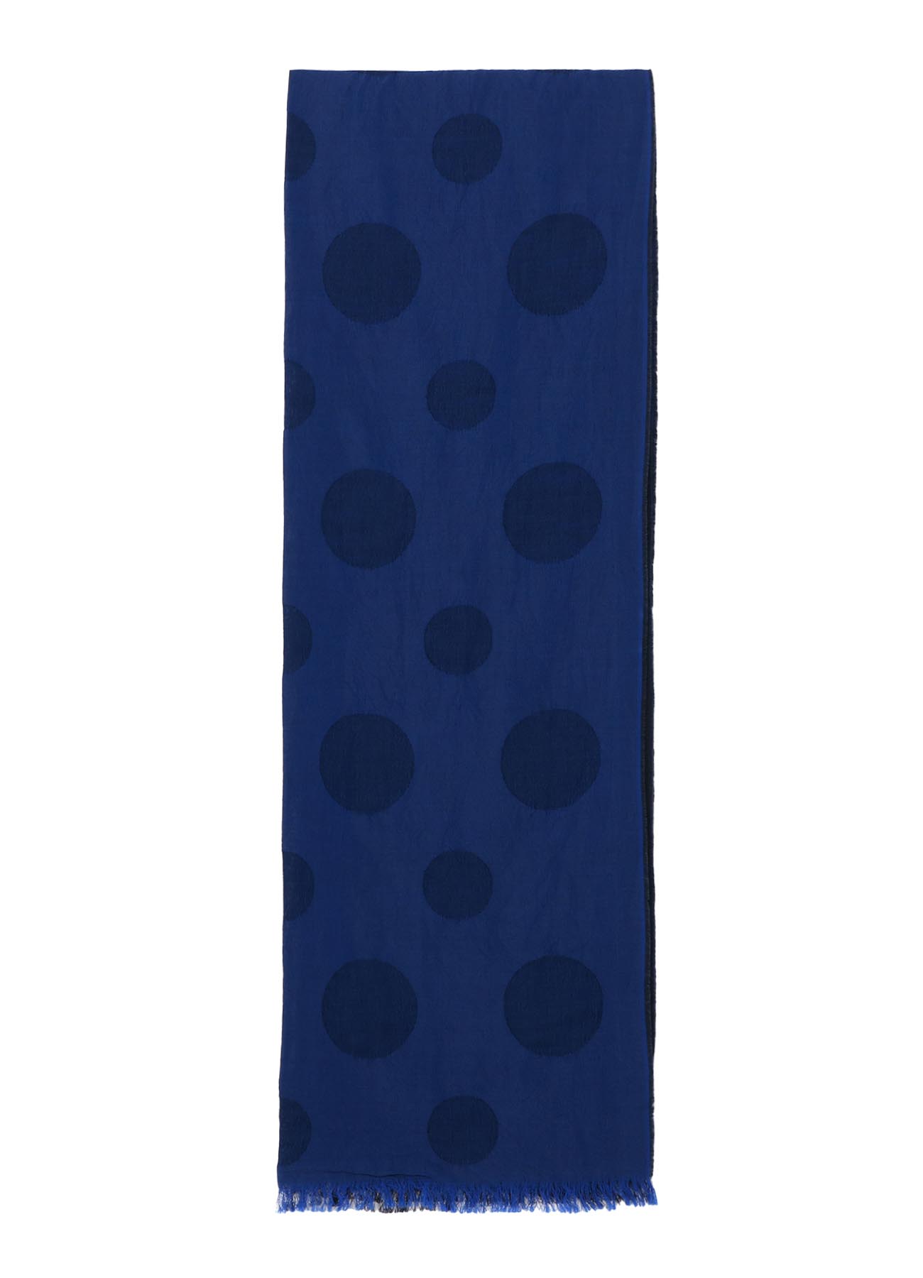 JACQUARD PANEL POLKA DOT SCARF