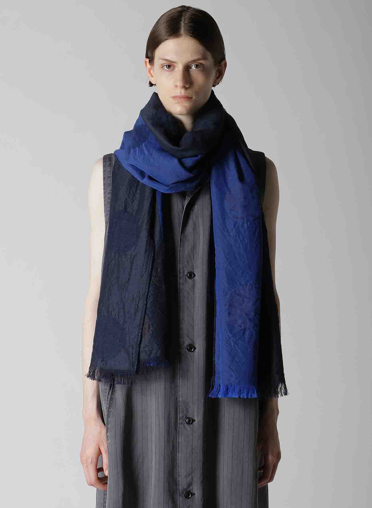 JACQUARD PANEL POLKA DOT SCARF