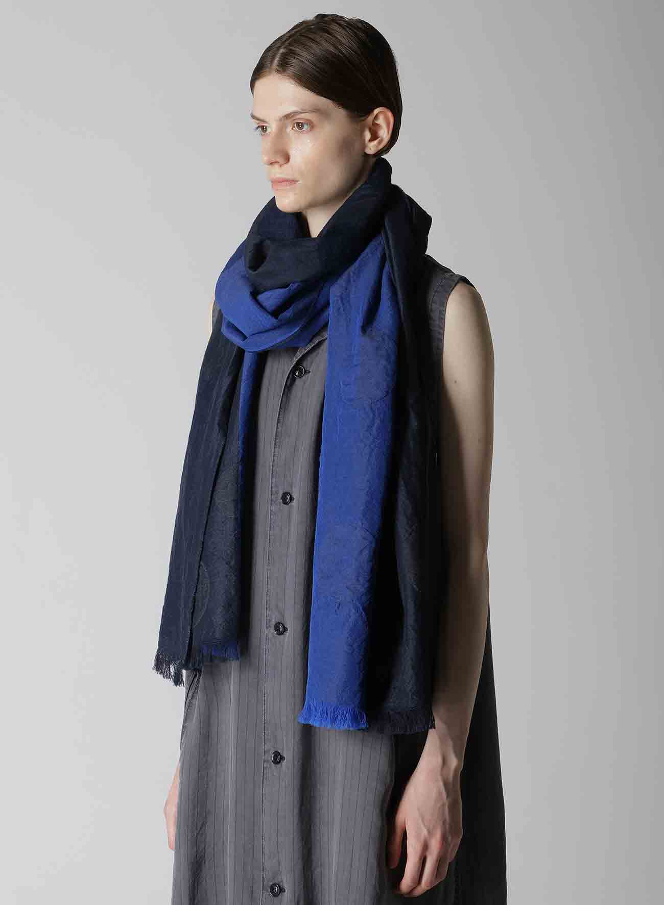 JACQUARD PANEL POLKA DOT SCARF