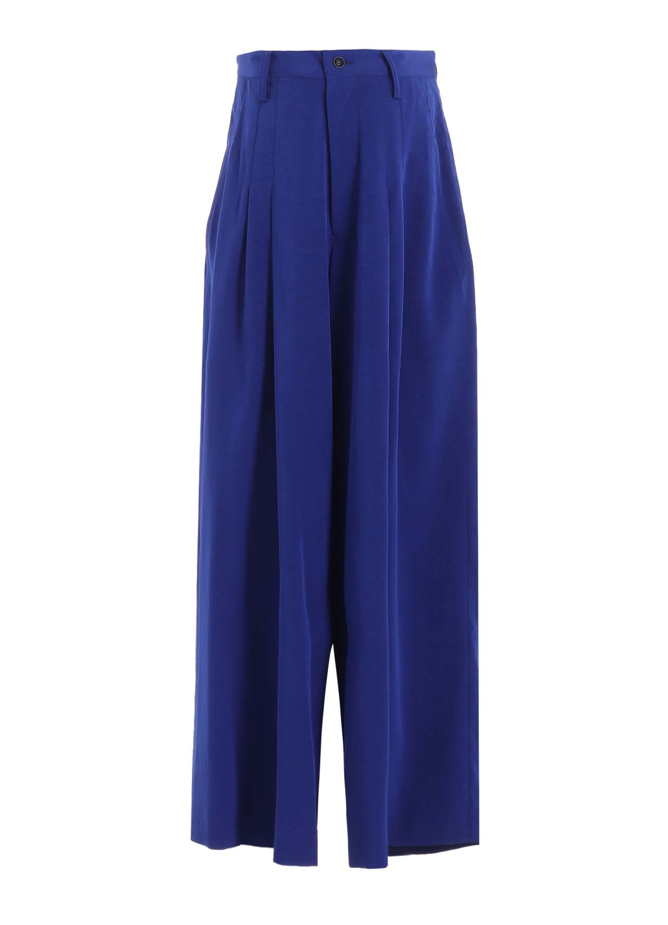 CREPE de CHINE DOUBE TUCKED WIDE PANTS