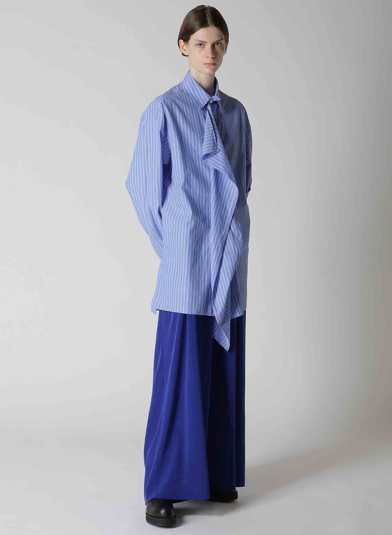 CREPE de CHINE DOUBE TUCKED WIDE PANTS