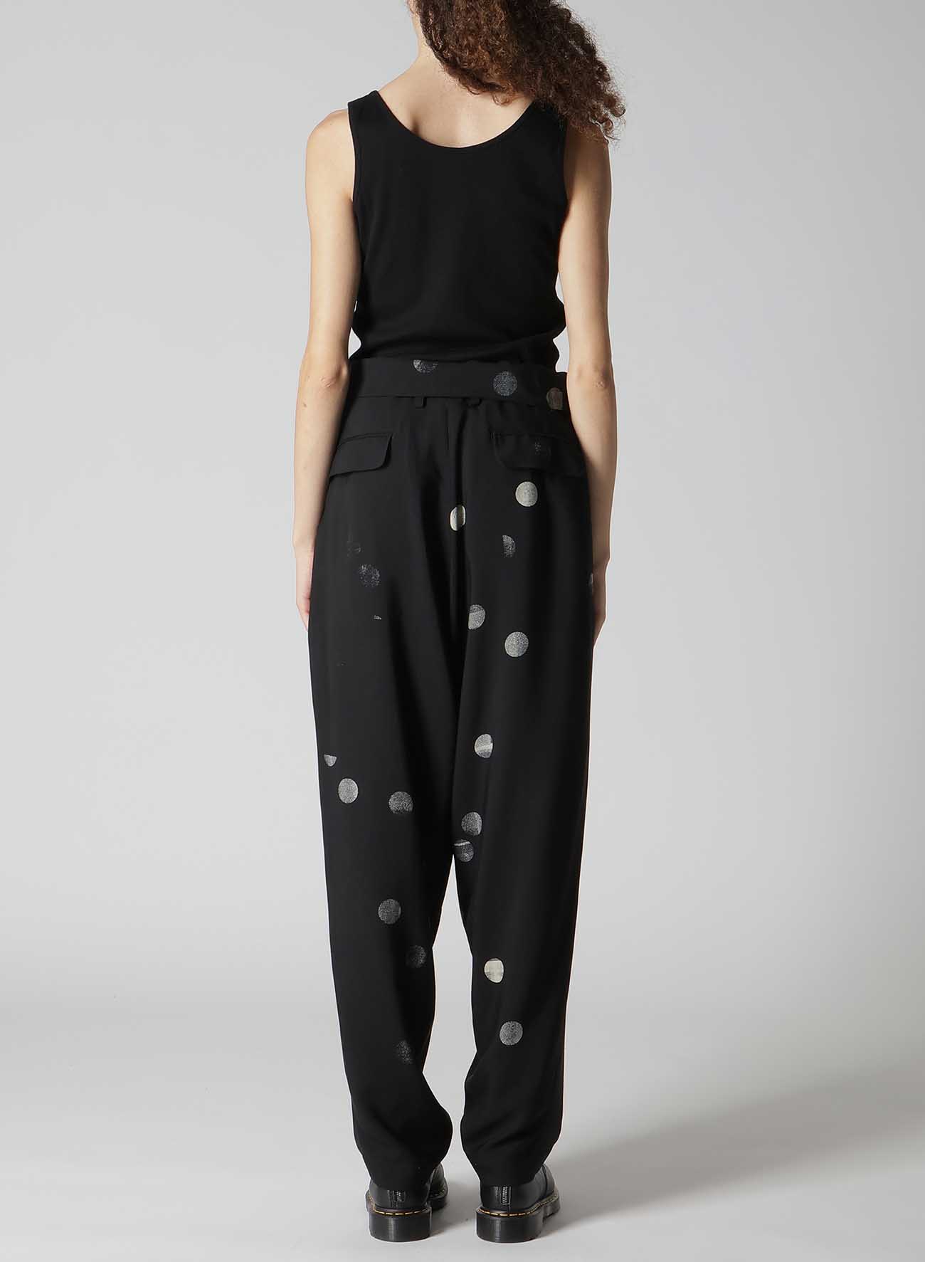 CU/RY GABARDINE DOT HIGHT WAIST PANTS