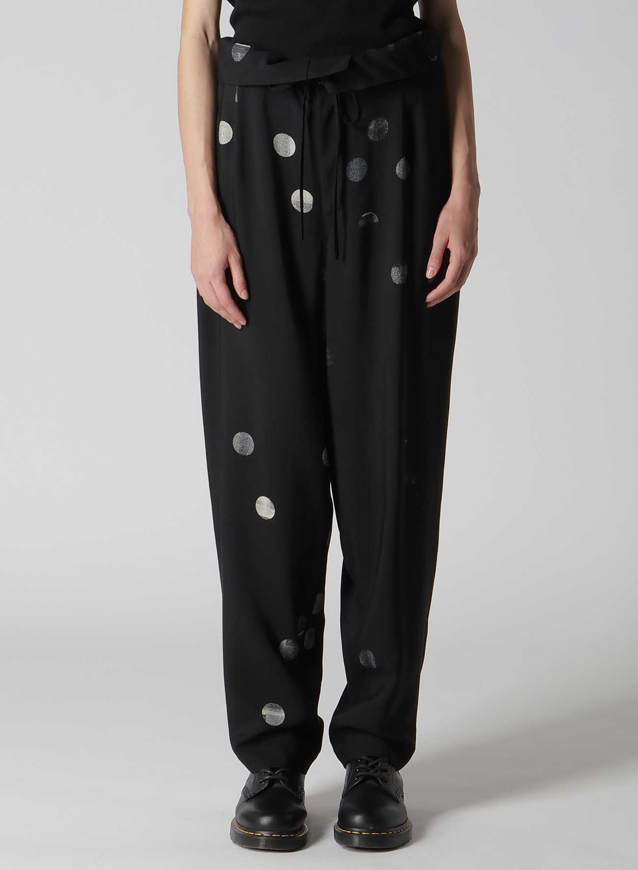 CU/RY GABARDINE DOT HIGHT WAIST PANTS