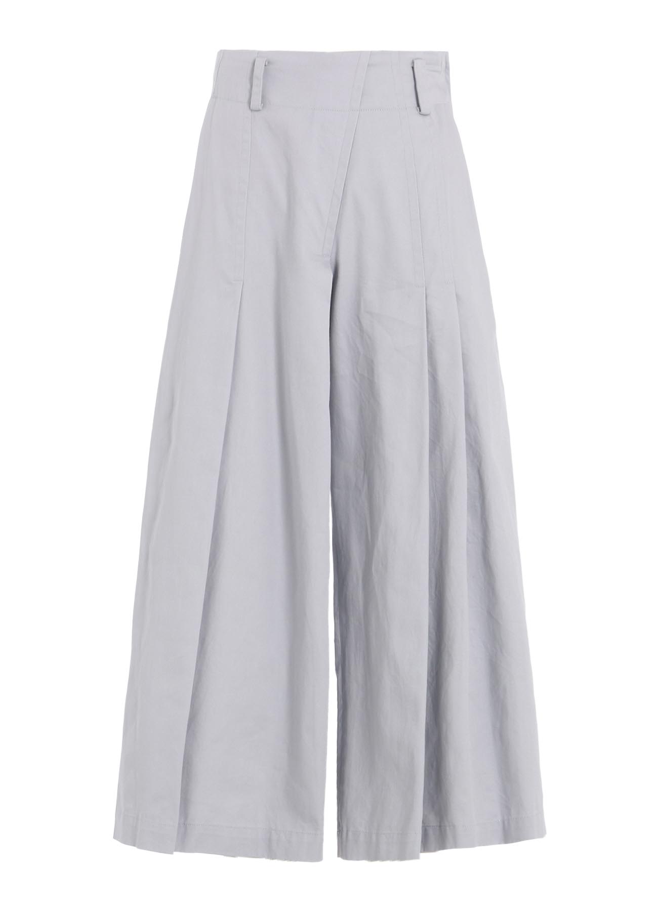 [Y's BORN PRODUCT] COTTON TWILL RANDOM TUCK PANTS