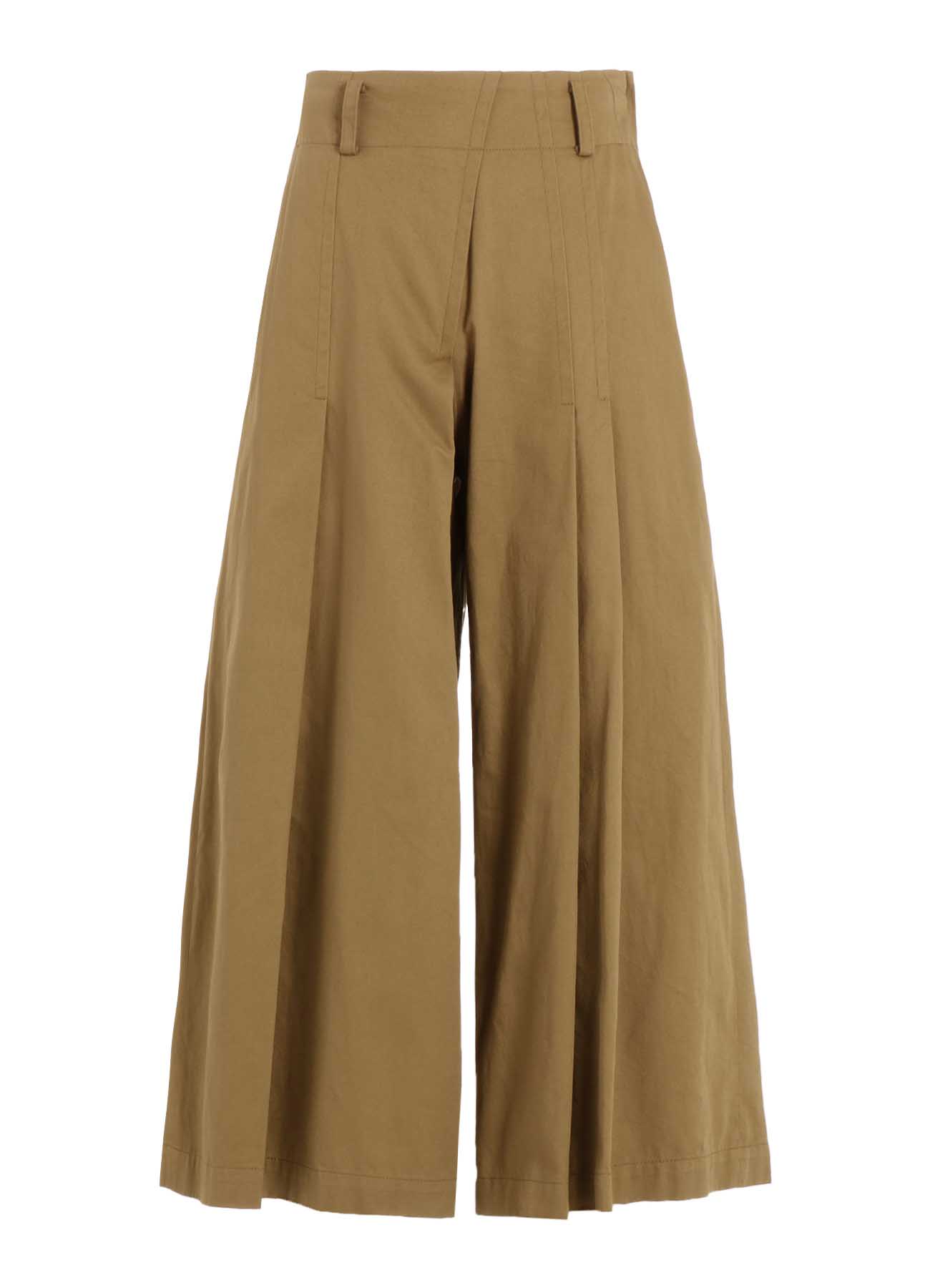 [Y's BORN PRODUCT] COTTON TWILL RANDOM TUCK PANTS