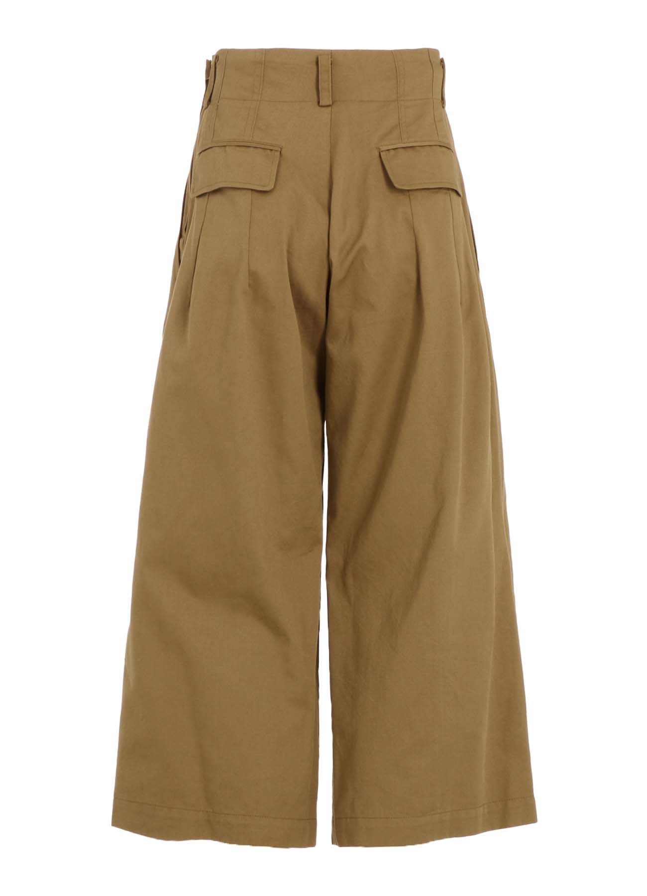 [Y's BORN PRODUCT] COTTON TWILL RANDOM TUCK PANTS