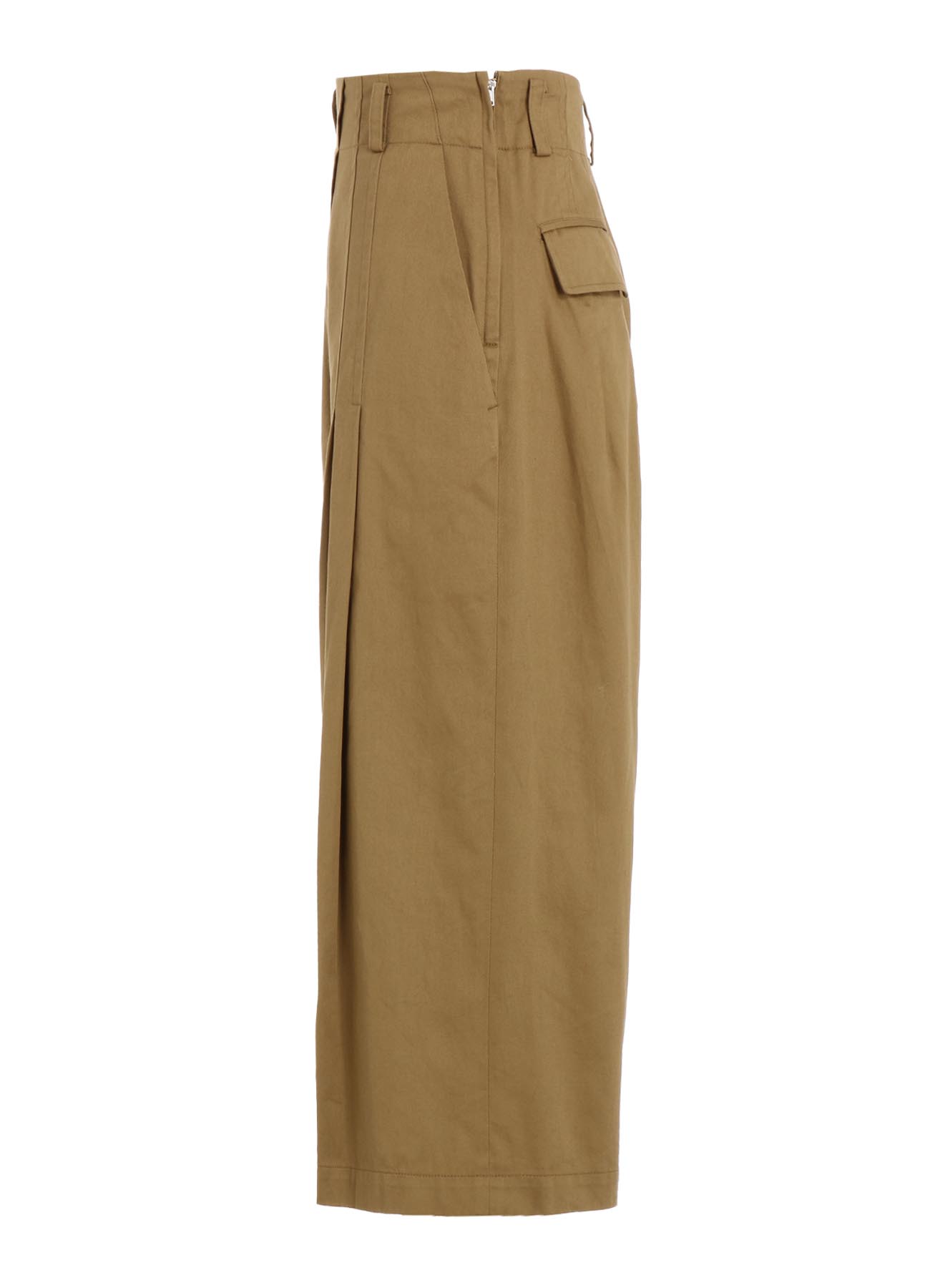 [Y's BORN PRODUCT] COTTON TWILL RANDOM TUCK PANTS