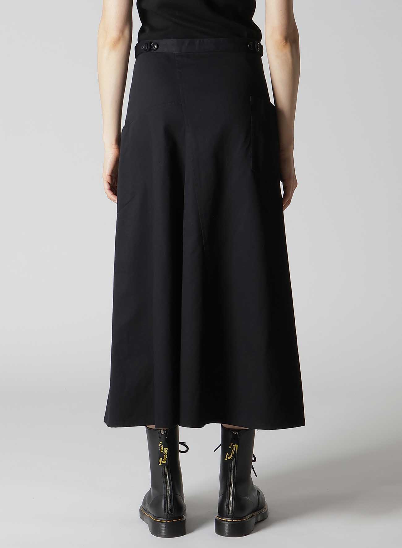 [Y's BORN PRODUCT] COTTON TWILL SKIRT WITH  GUSSET