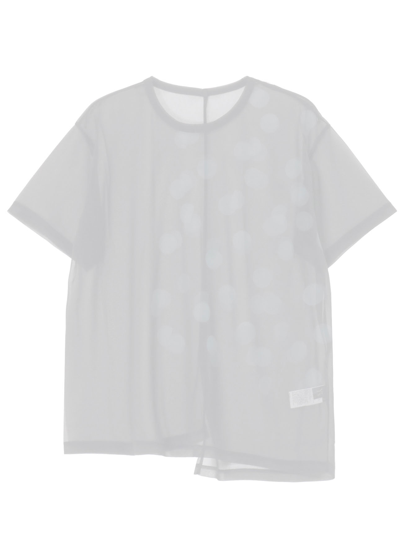 GAUZE JERSEY DOT PRINT HALF SLEEVE T