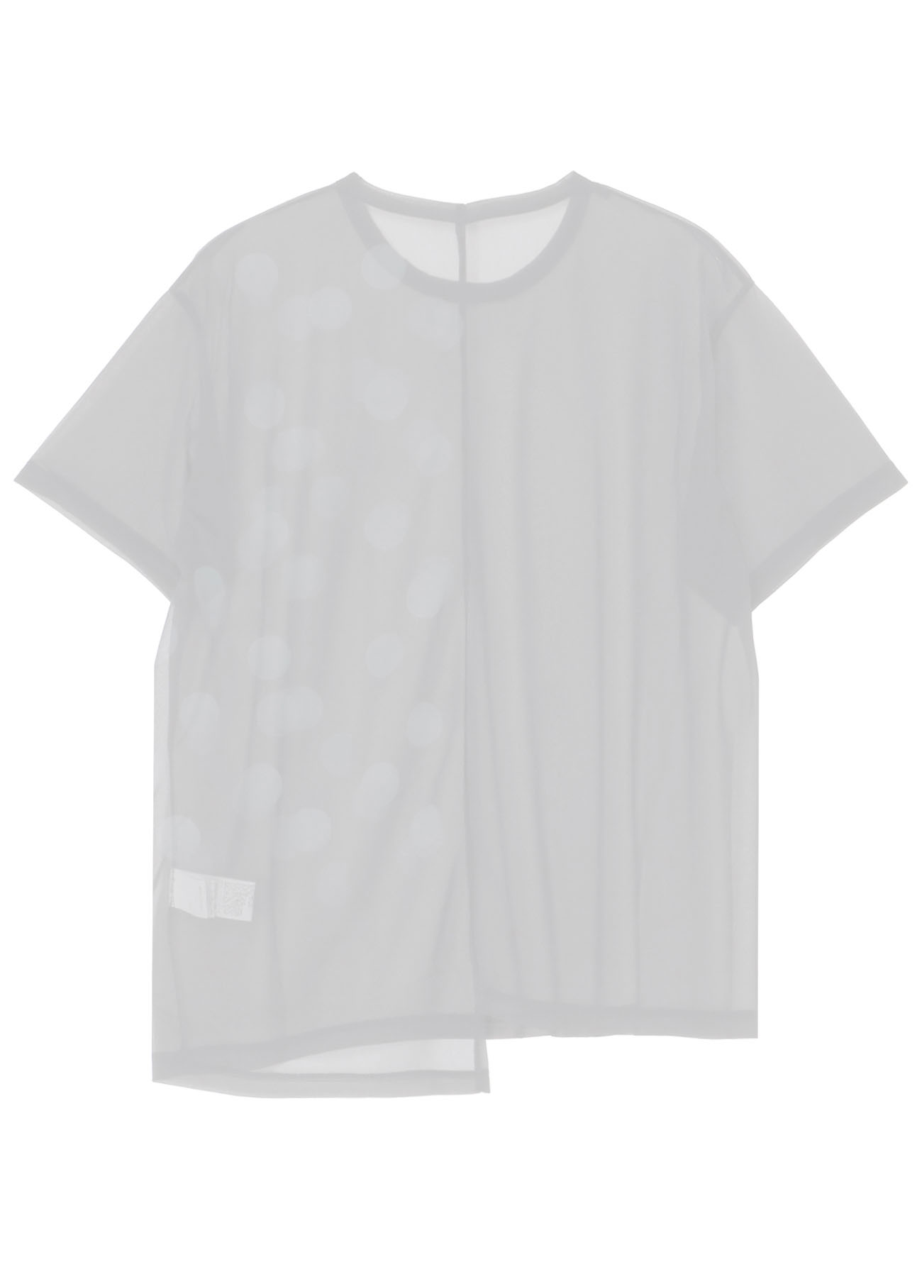 GAUZE JERSEY DOT PRINT HALF SLEEVE T