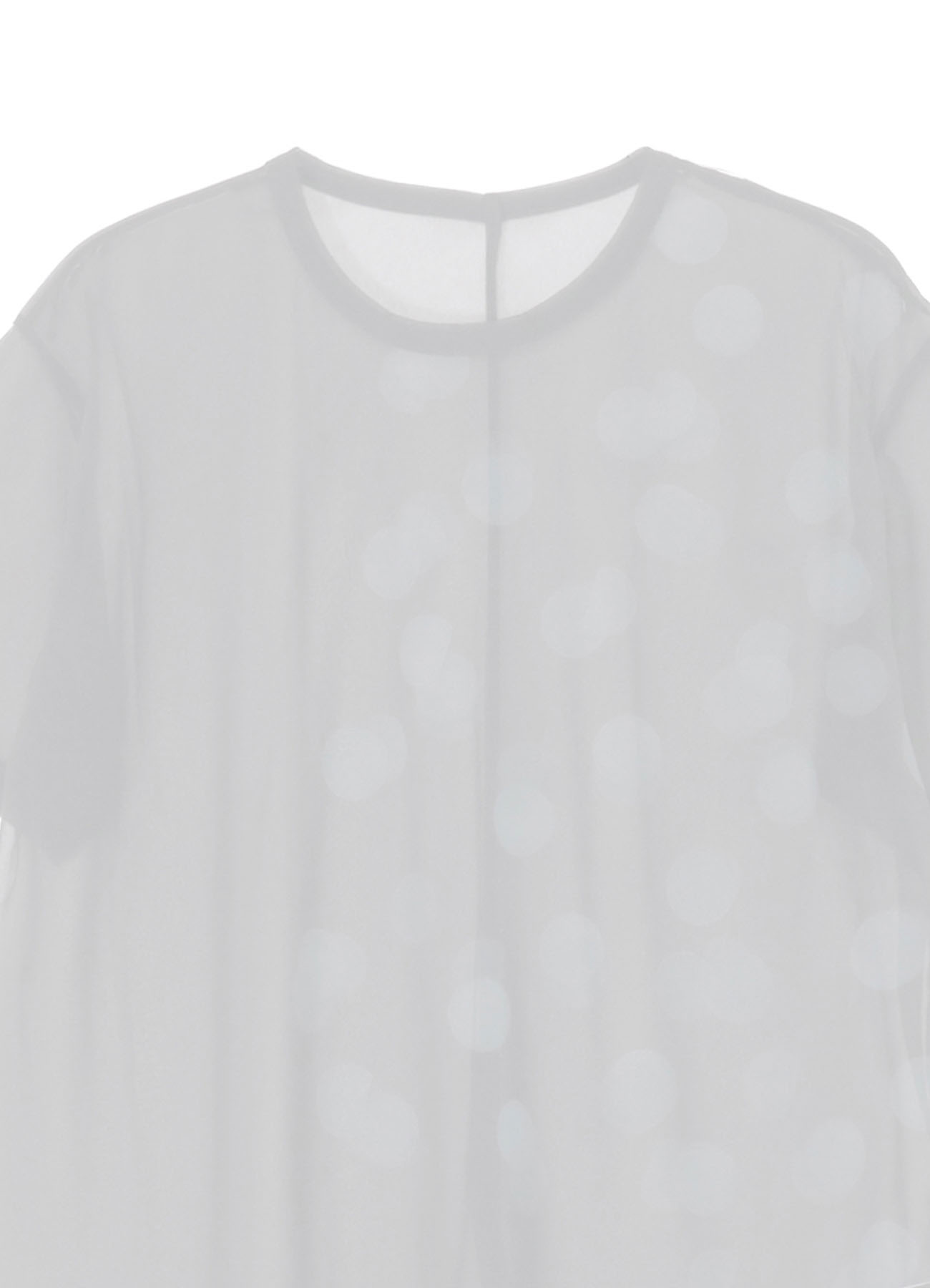 GAUZE JERSEY DOT PRINT HALF SLEEVE T