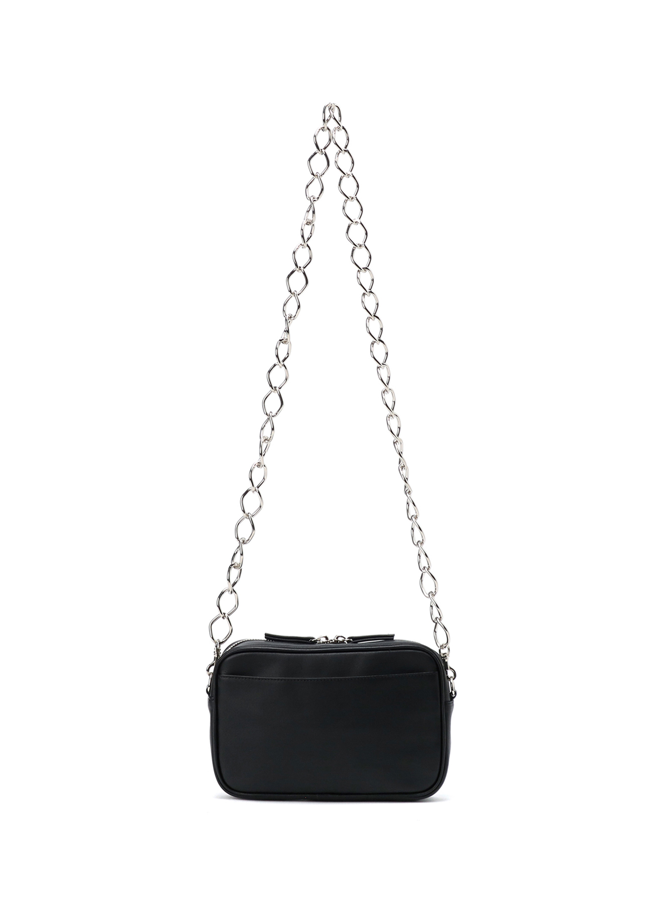 GRAINY LEATHER CHAIN BODY BAG