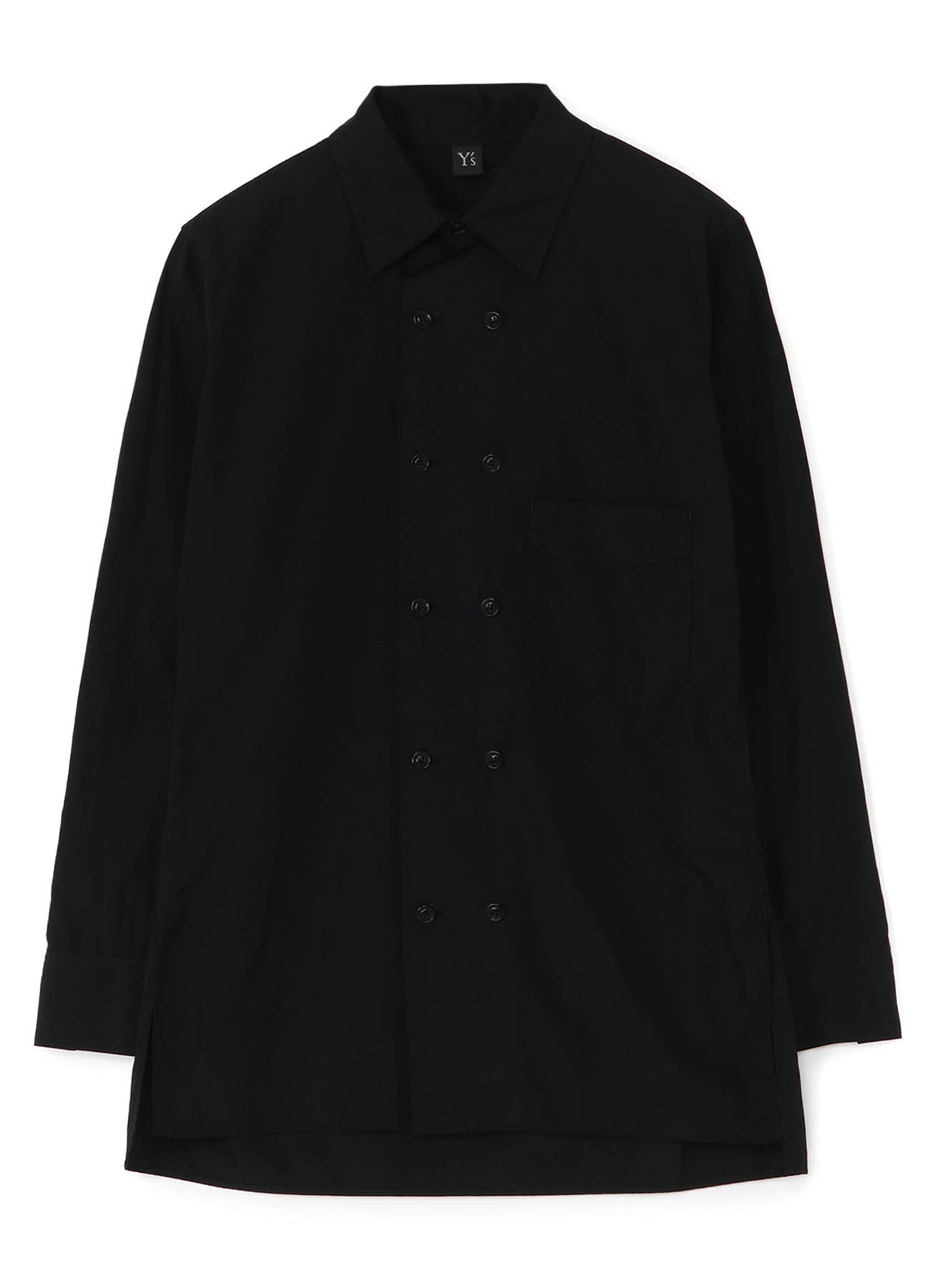 [Y's1972] PIGMENT PRINT BROAD FRONT DOUBLE SHIRT