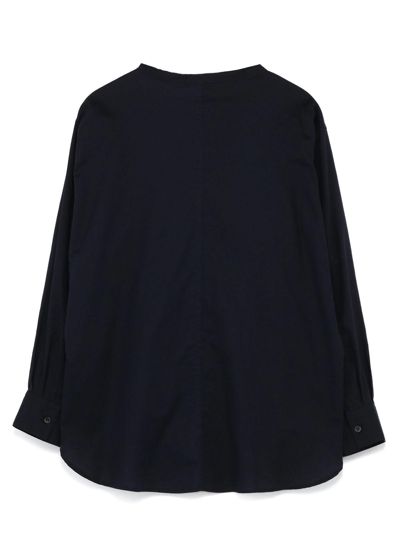 TWILL CUT OUT COLLAR BLOUSE